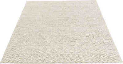 Wollteppich »Ainhoa«, LeGer Home by Lena Gercke, rechteckig, Höhe 14 mm, einfarbig, reine Wolle, handgewebter Teppich, ideale Teppiche fürs Wohnzimmer, Schlafzimmer, Arbeitszimmer
