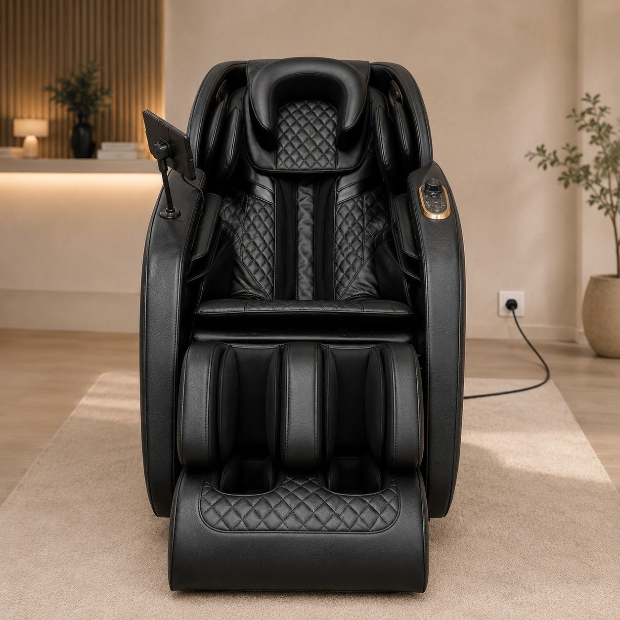 DeTec. Massagesessel RTE 6649 Ganzkörpermassage mit LCD-Display Relax Sessel, Ganzkörpermassage, Elektrisch verstellbar, LCD-Bedienung
