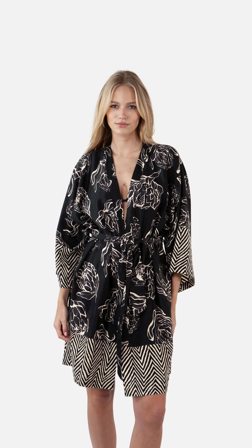 Barts Trägerkleid Barts Kimono Sulamita Schwarz