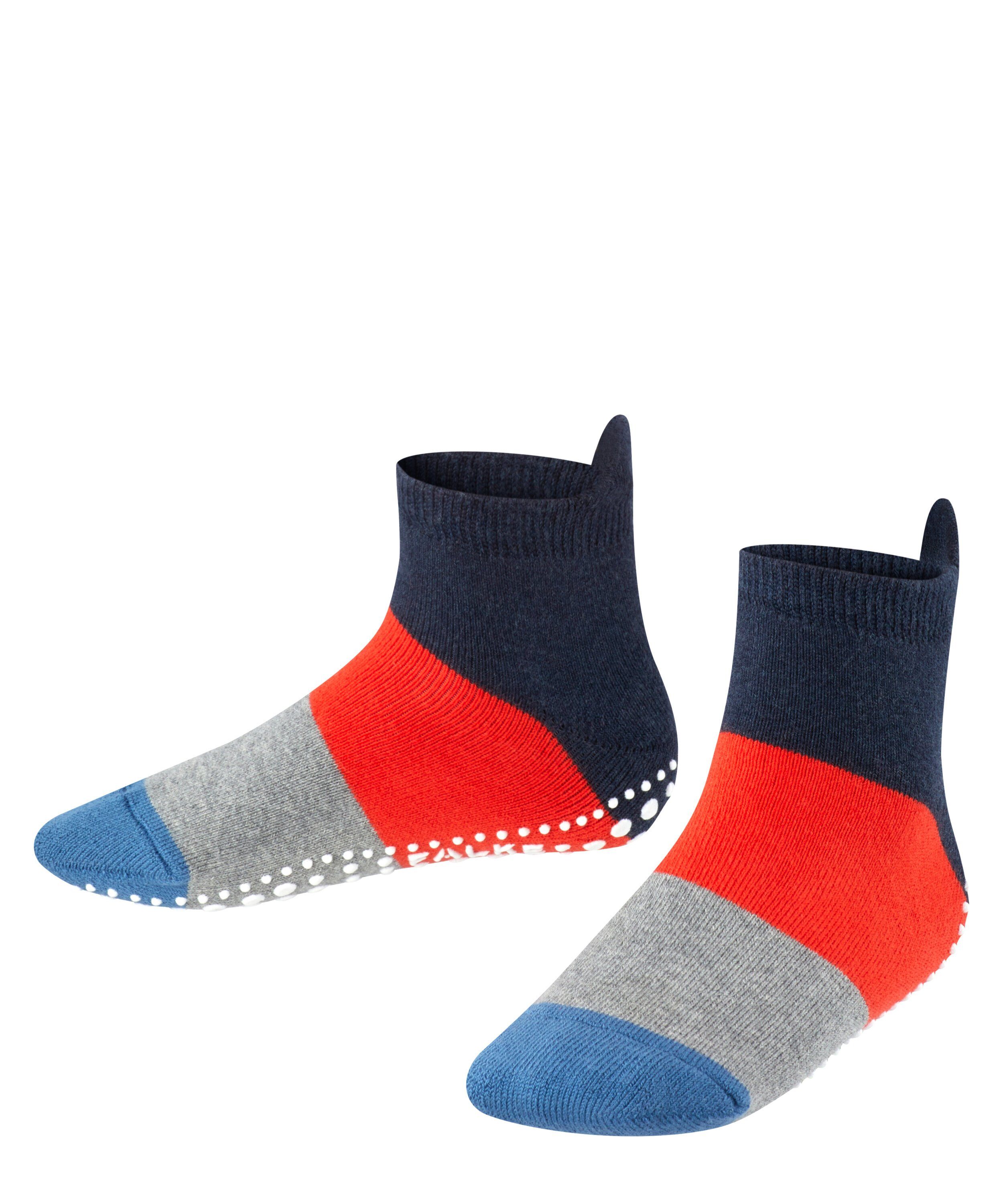 FALKE Sneakersocken Colour Block (1-Paar) mit rutschhemmendem Noppendruck navyblue m (6490)