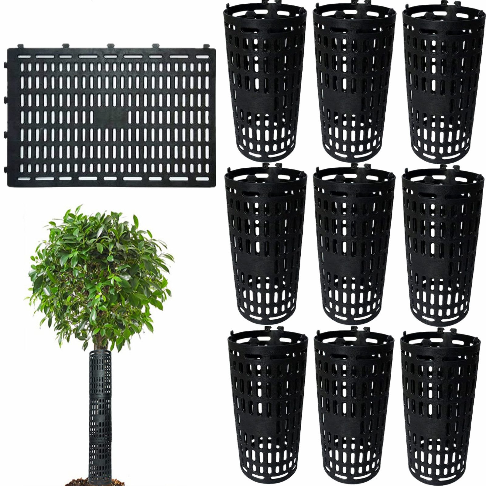 GarveeMore Gartenpflege-Set 10pcs Pflanze Stamm Protectors Verstellbare Bau günstig online kaufen