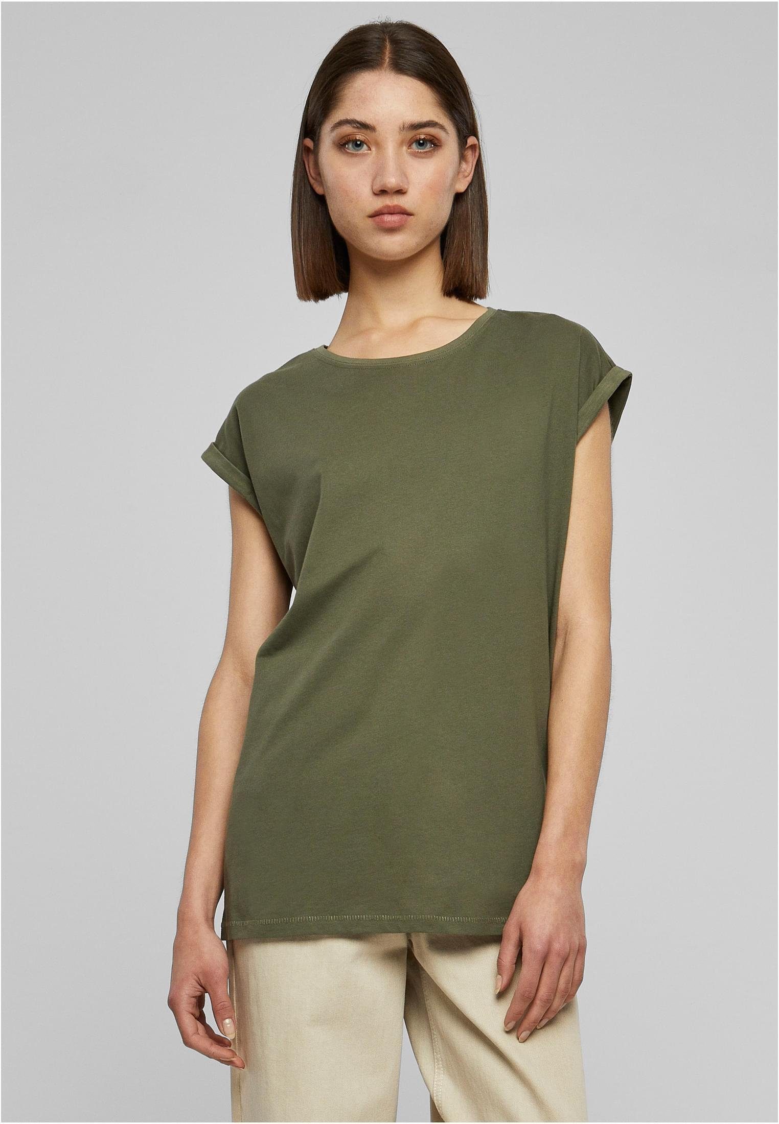 URBAN CLASSICS Rundhalsshirt Ladies Extended Shoulder günstig online kaufen
