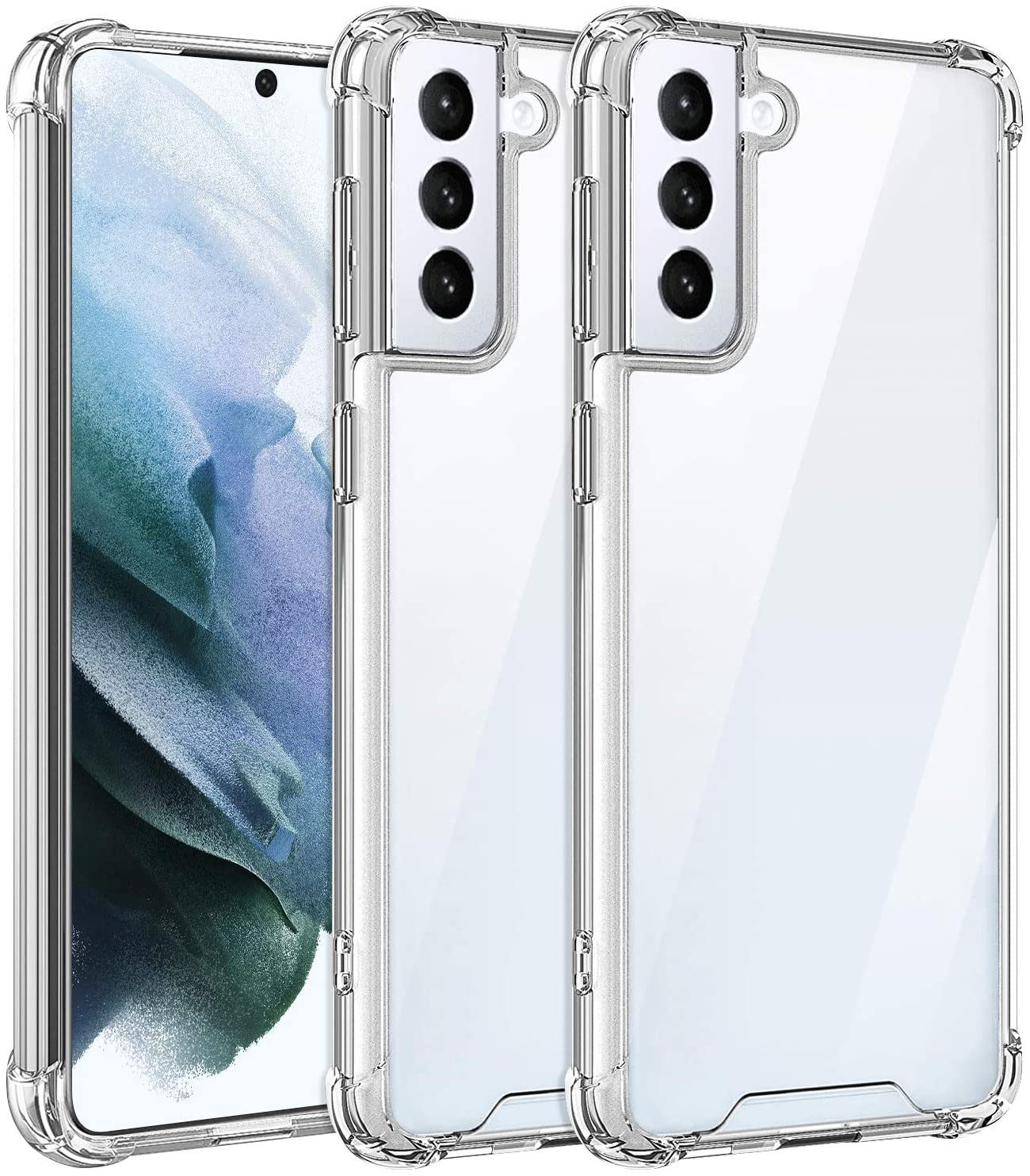 AVANA Handyhülle für Samsung Galaxy S22 / Plus / Ultra Hülle Schutzhülle Klar Bumper, Case, Cover, Durchsichtig, Transparent