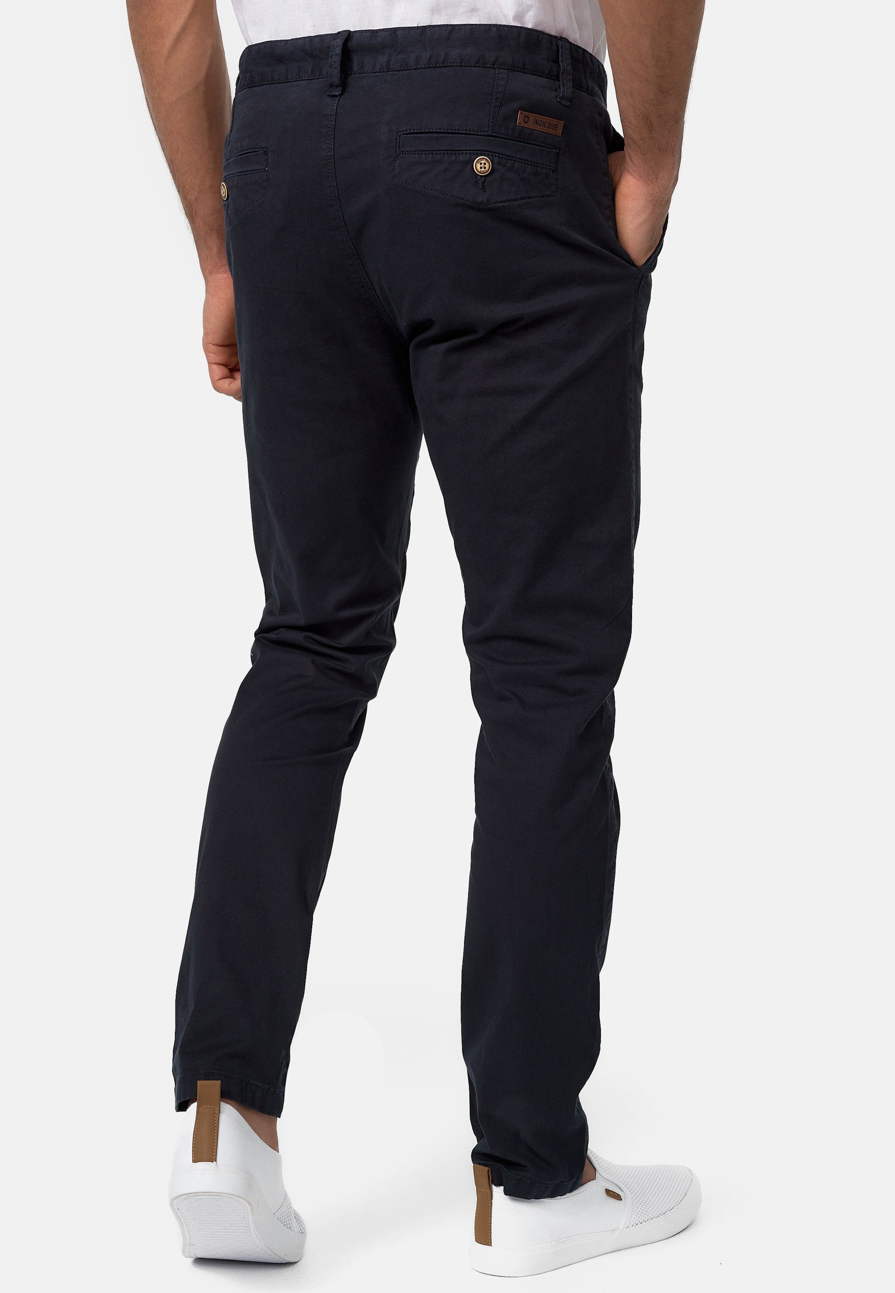 INDICODE Chinohose Herren Cherry Chino Hose Herrenhose 98% Baumwolle, 2% Elasthan – Bild 5 von 5
