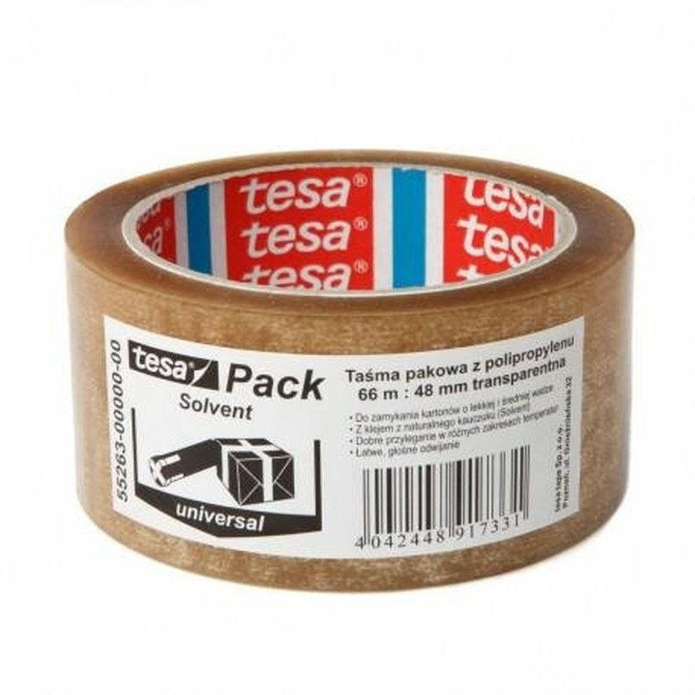 tesa Paket-Klebeband TESA SOLVENT PACKBAND 66m 48mm BEZB
