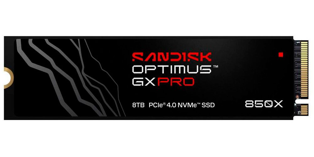 Sandisk Interne SSD "Optimus GX PRO 850X NVMe" interne SSD (1 TB) 7,30 MB/S Lesegeschwindigkeit, 6,6 MB/S Schreibgeschwindigkeit