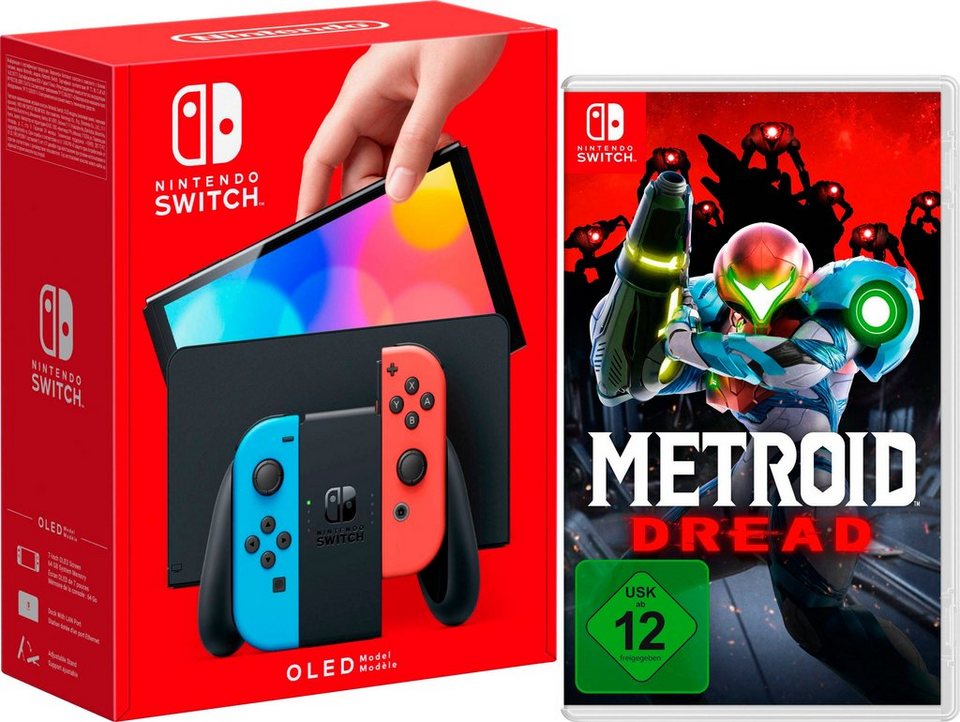 Nintendo Switch, OLED-Modell inkl. Metroid Dread, Auslieferung nach  Verfügbarkeit
