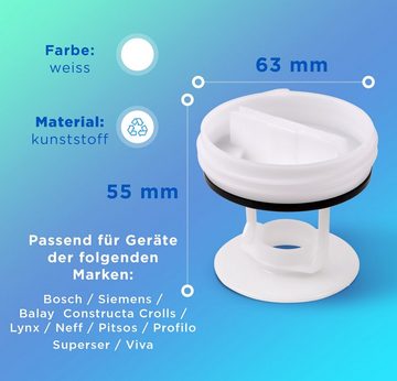VIOKS Ersatzfilter Flusensieb Ersatz für Bosch 00172339, Zubehör für Ablaufpumpe Waschmaschine