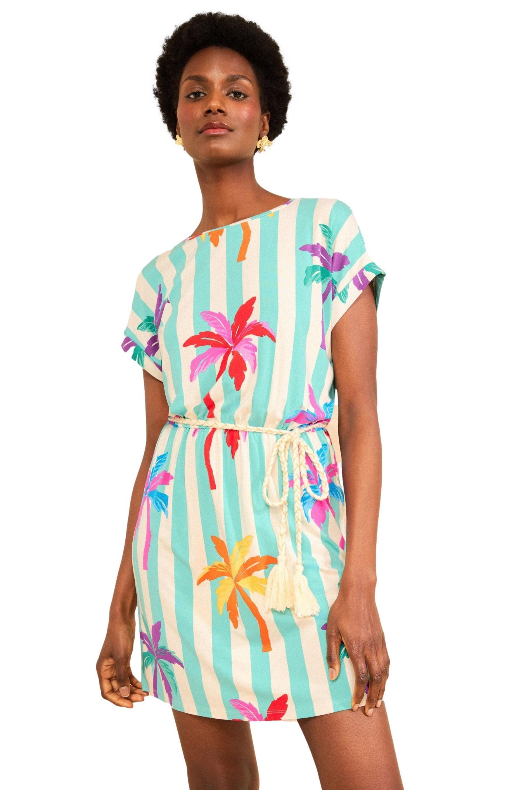 Minikleid Love & Roses Rundhals-T-Shirt-Minikleid, Regular