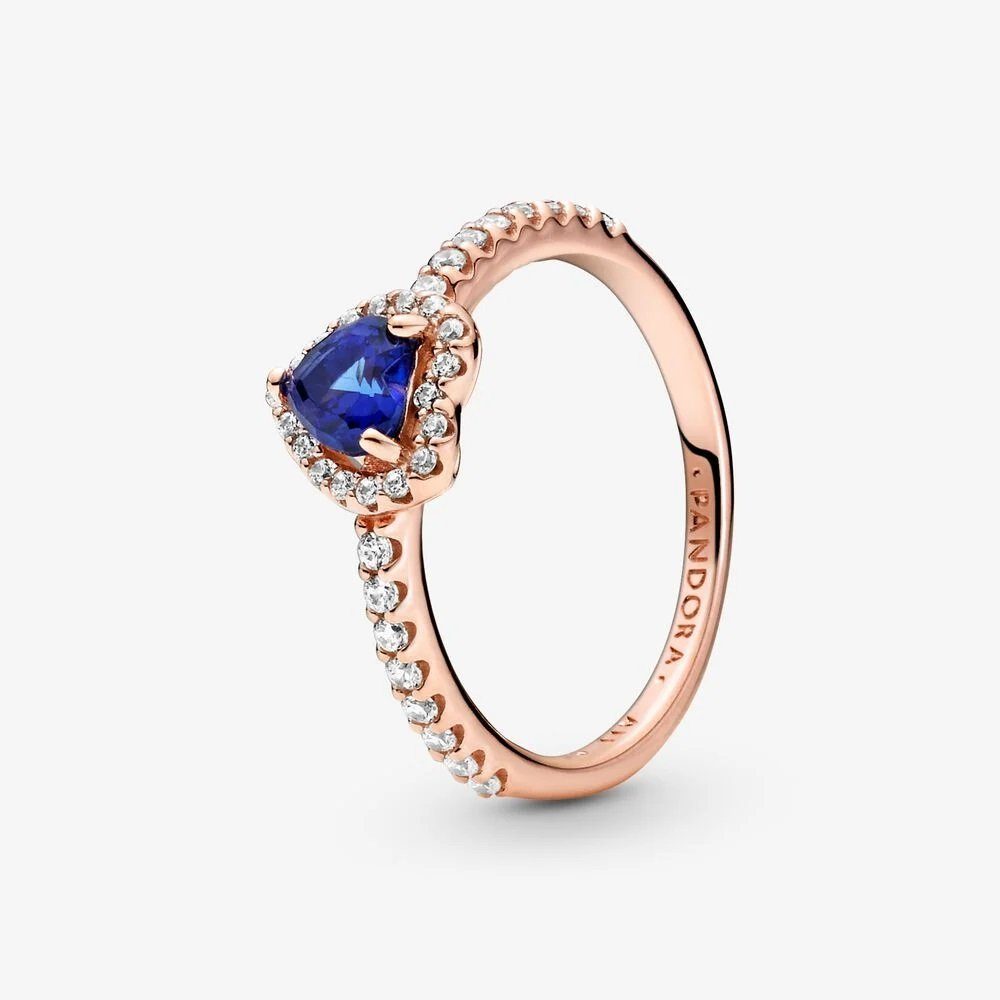 Fingerring Rose 188421C01 Ring Funkelndes Blaues Erhabenes Herz Gr. 54