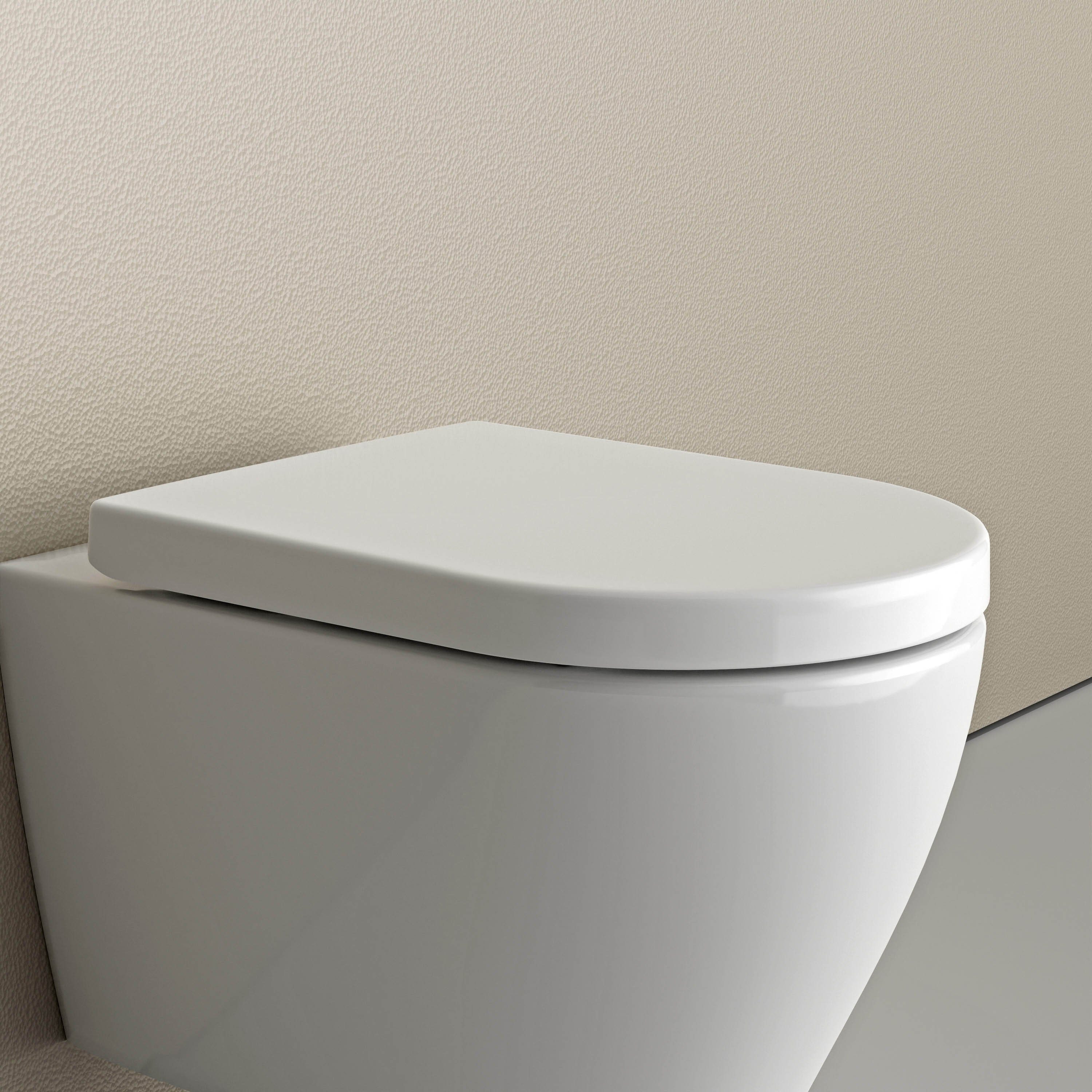 Bernstein WC-Sitz U1002, WC-Sitz mit LED Nachtlicht Softclose Weiß glänzend Sensor