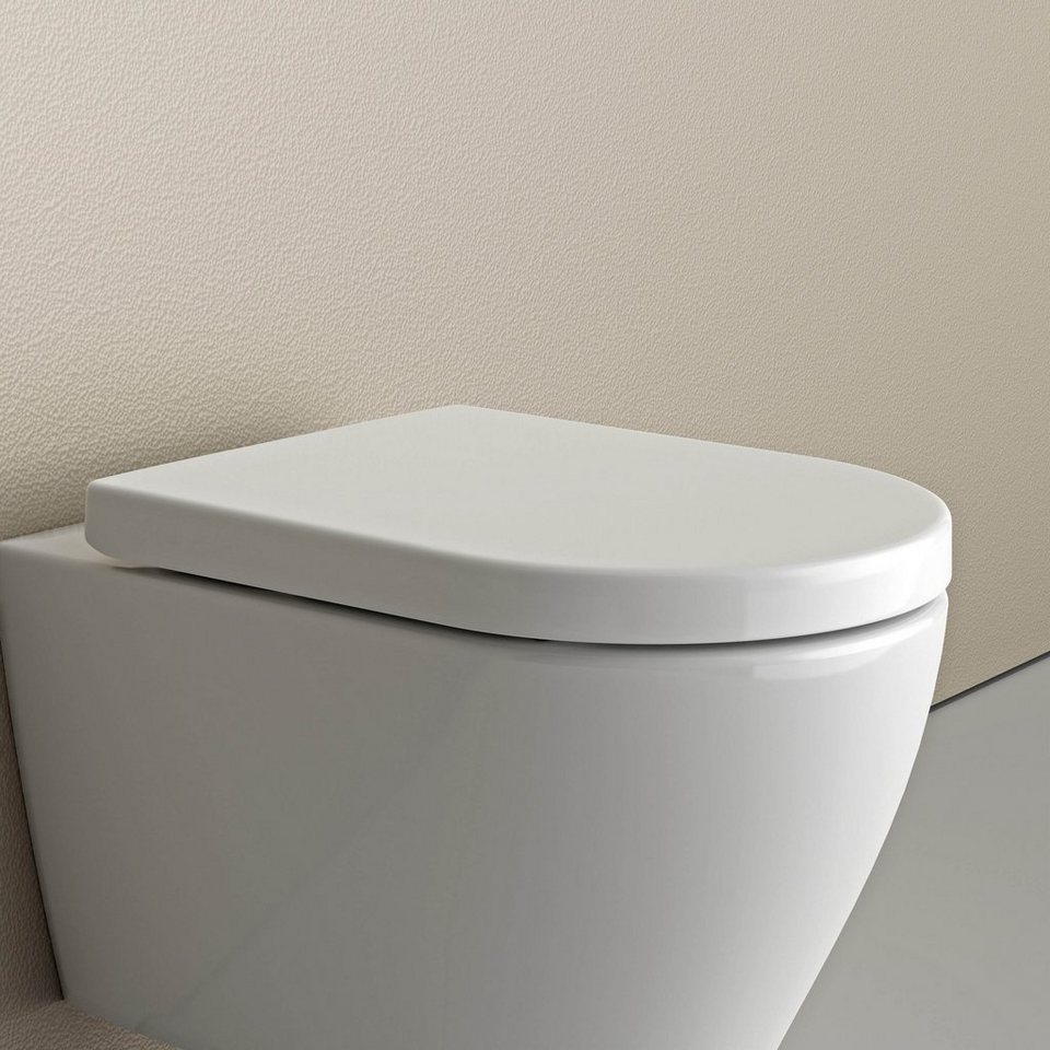 Bernstein WC-Sitz U1002, mit LED-Licht, Absenkautomatik, Take-Off-Funktion,  D-Form