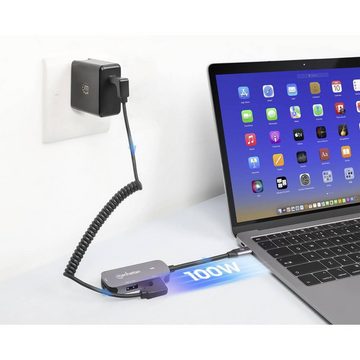 MANHATTAN Laptop-Dockingstation USB-C® auf HDMI 3-in-1 Docking- mit Power, USB-C® Power Delivery