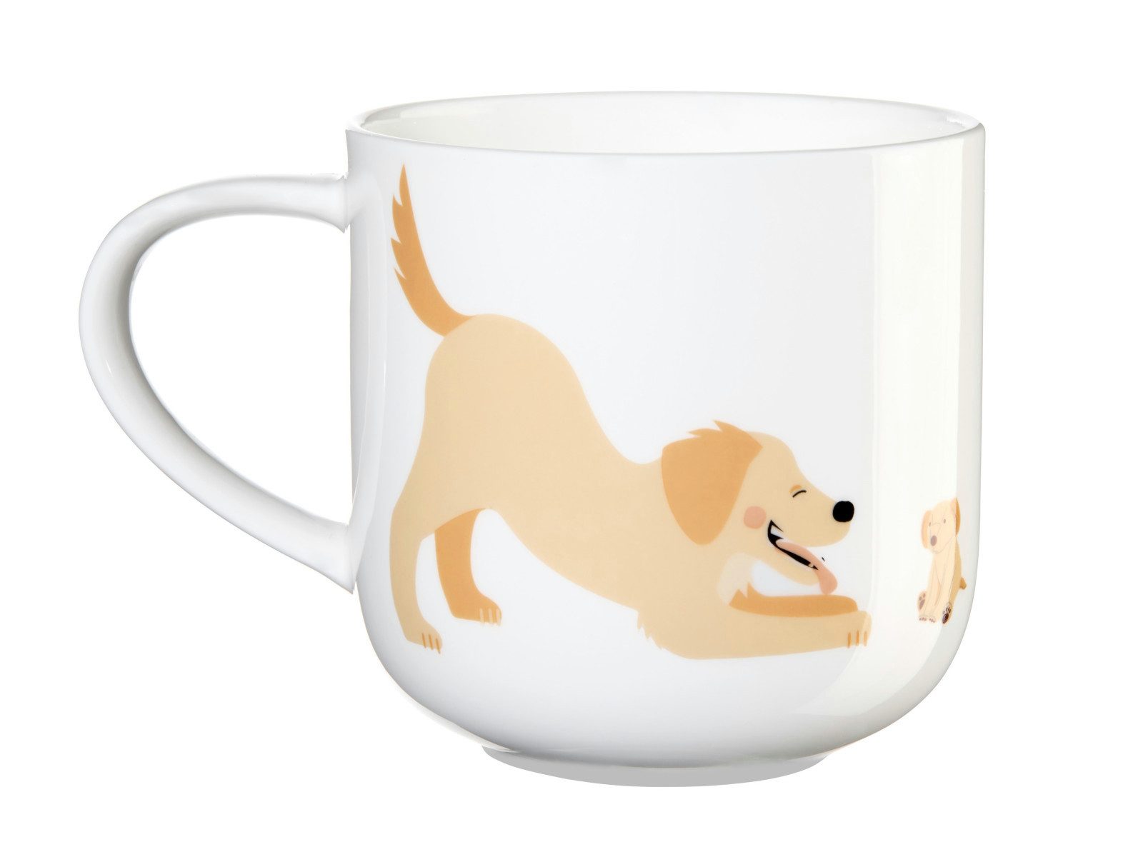 ASA SELECTION Tasse coppa Henkelbecher Golden Dreams 0,4l, Fine Bone China
