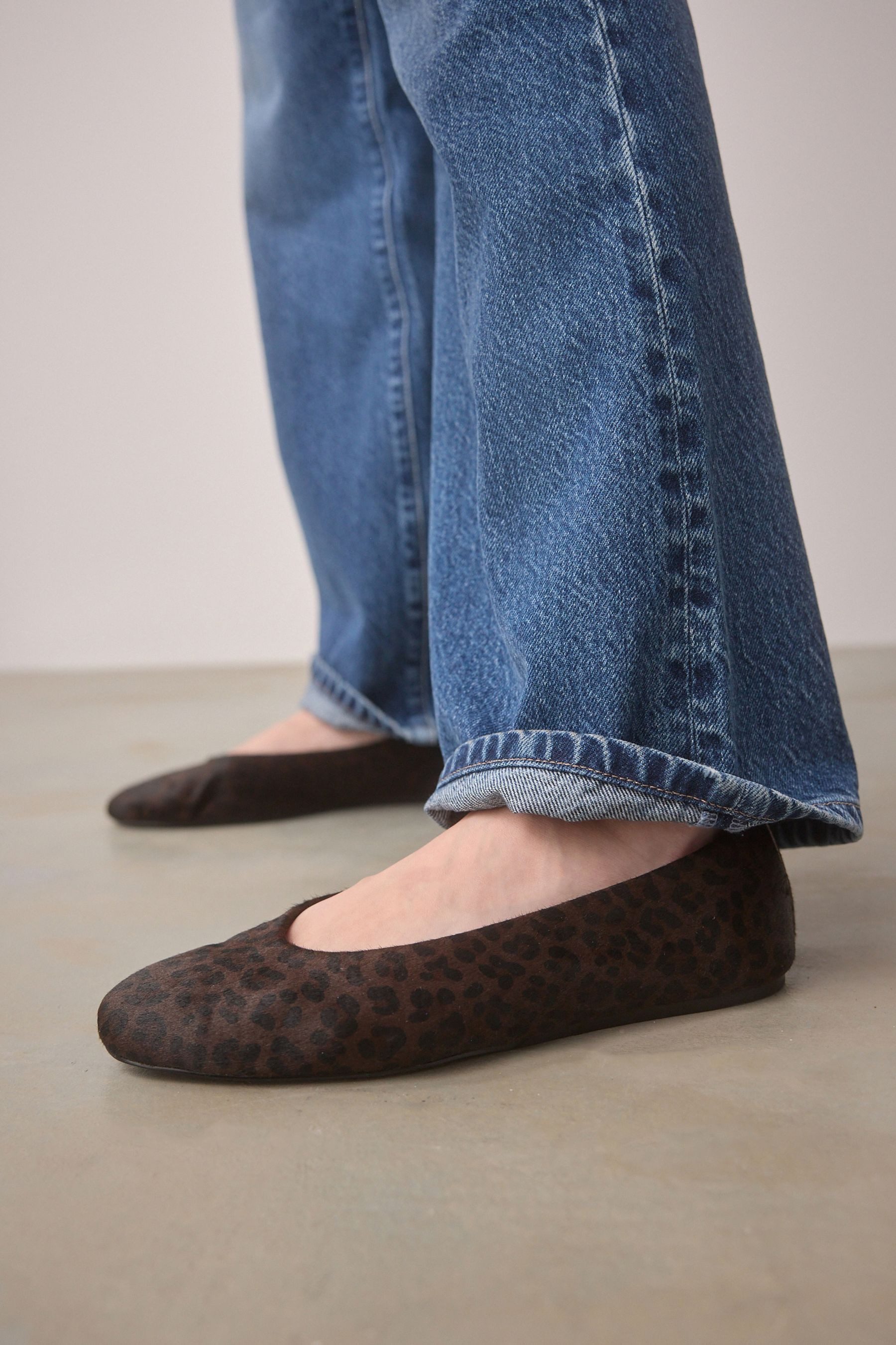 Next Forever Comfort® Lederballerinas mit runder Spitze Ballerina (1-tlg)