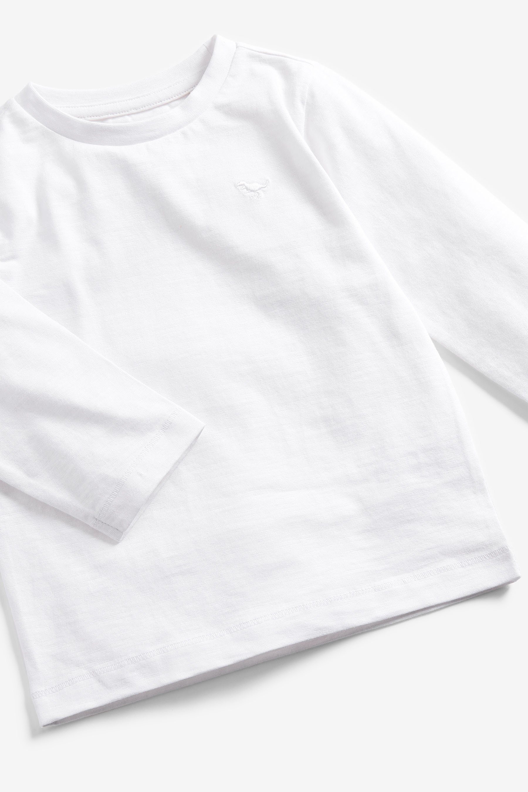 Shirt Next Einfarbiges (1-tlg) White Langarmshirt