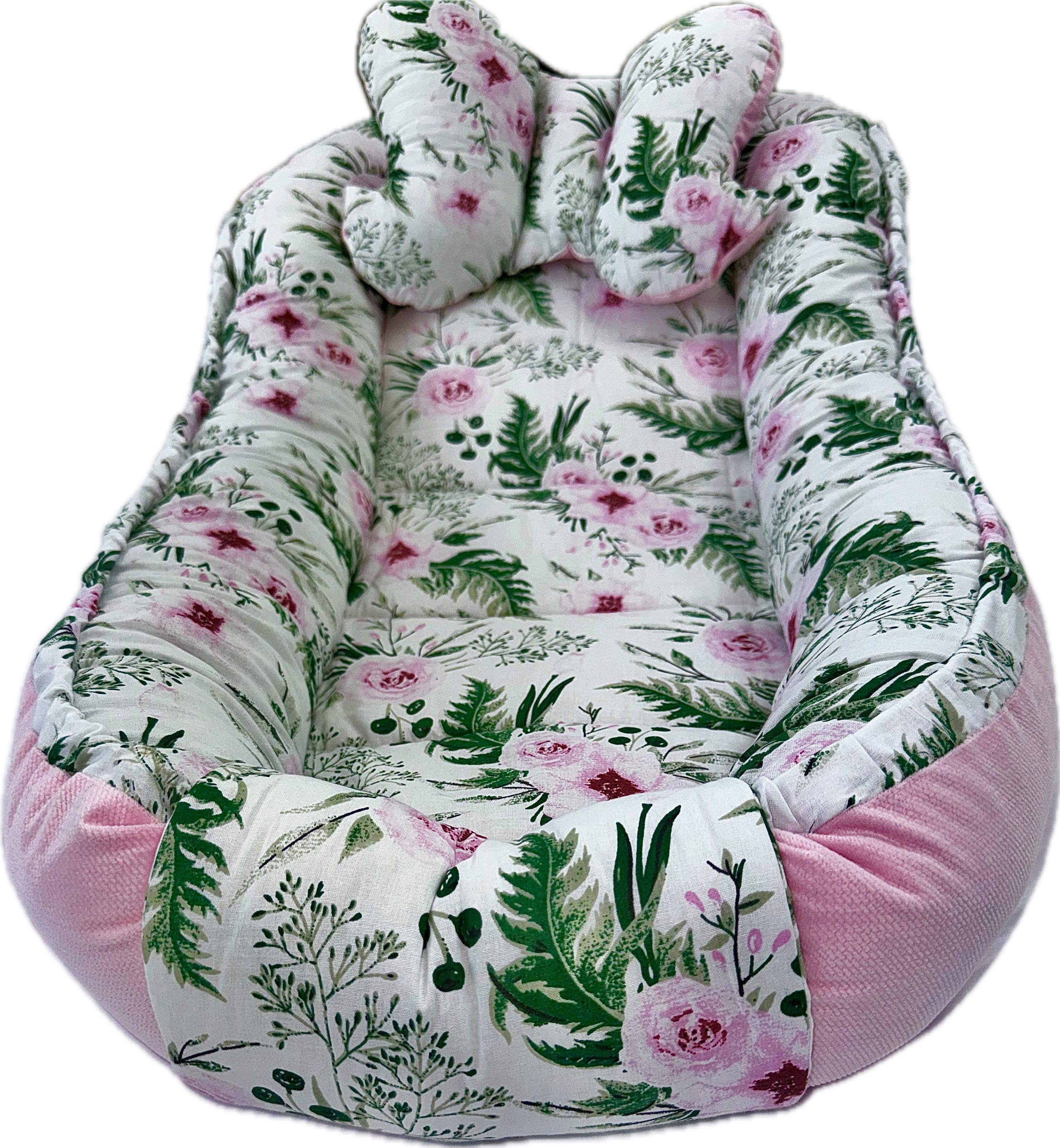 Pamek Bettnestchen Babybett Babynestchen Babynest Kinderbett Kokon zum schlafen Kissen, Sehr weiches material, Füllung 100% antiallergische Silikonkogel. – Bild 5 von 5