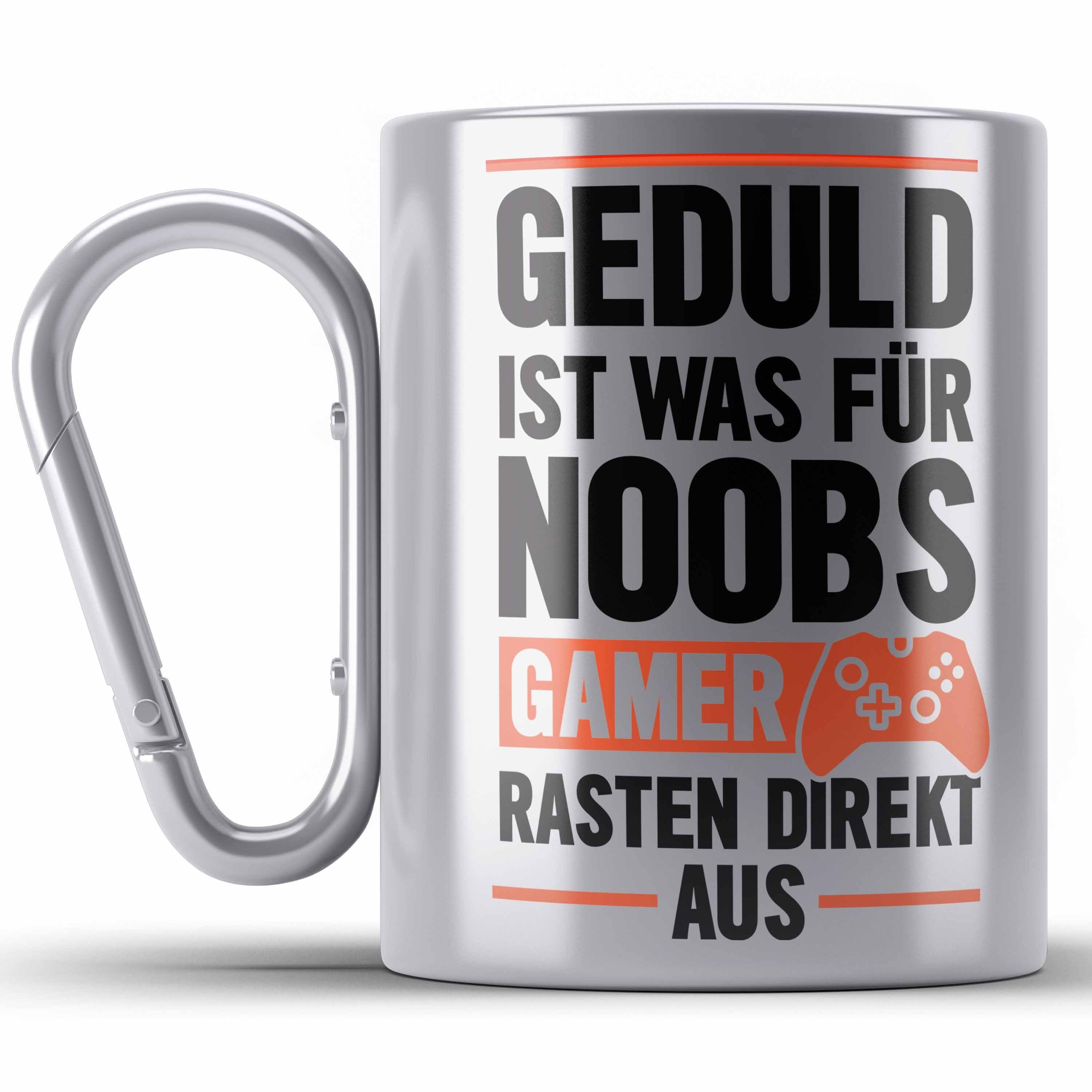 Ist Spruch Geduld Für Controller - Silber Thermotasse Trendation Tasse Geschenk Was Gamer Edelstahl