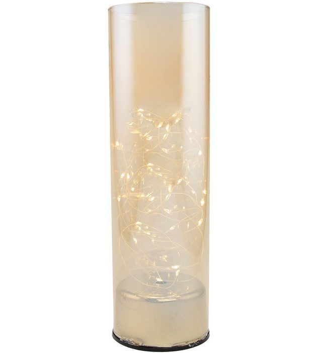RIFFELMACHER & WEINBERGER Dekolicht Weihnachtsdeko LED fest integriert Neutralweiß aus Glas mit 30 LEDs Höhe ca. 25 cm