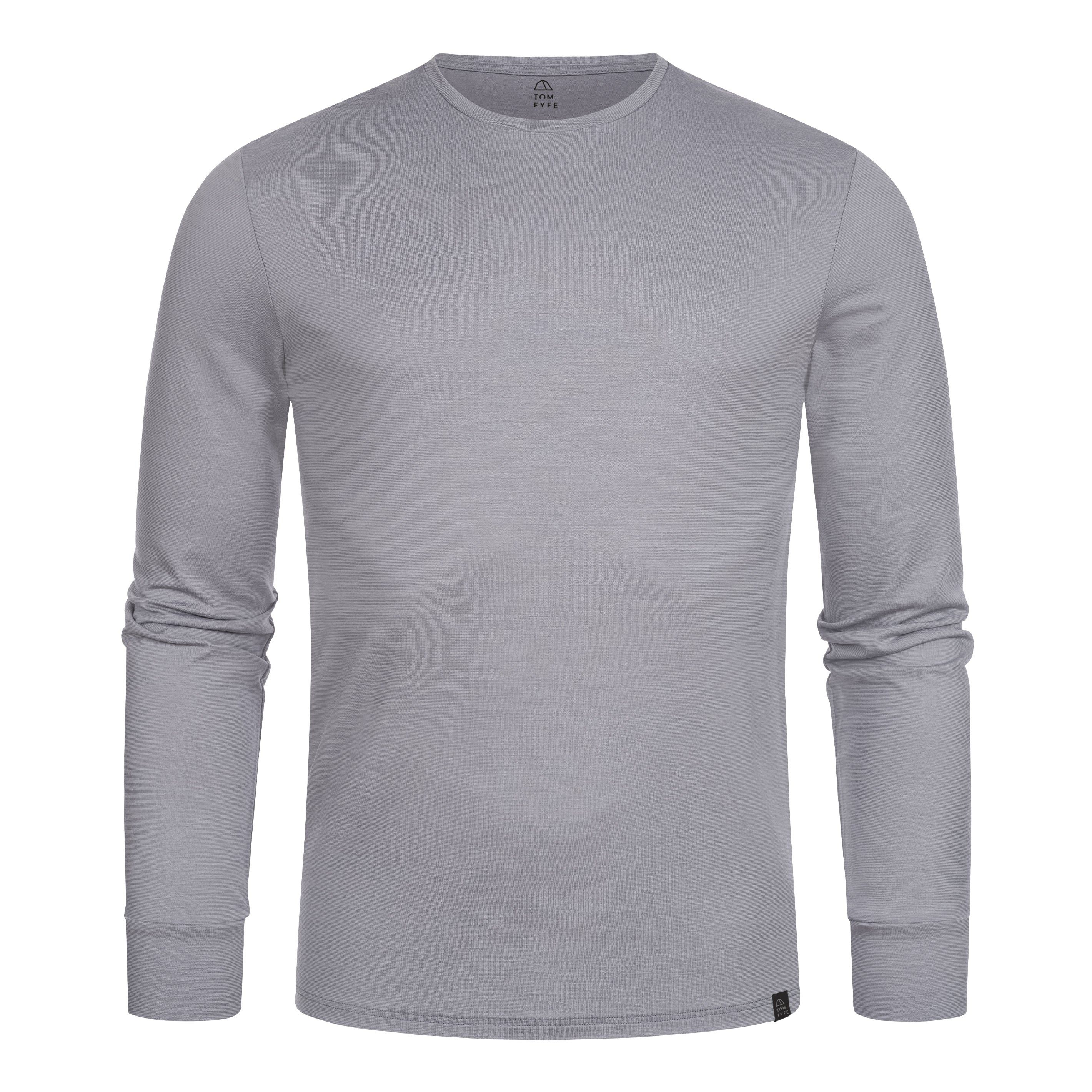 Tom Fyfe Longsleeve TOM FYFE Merino Longsleeve Herren Hellgrau / M günstig online kaufen