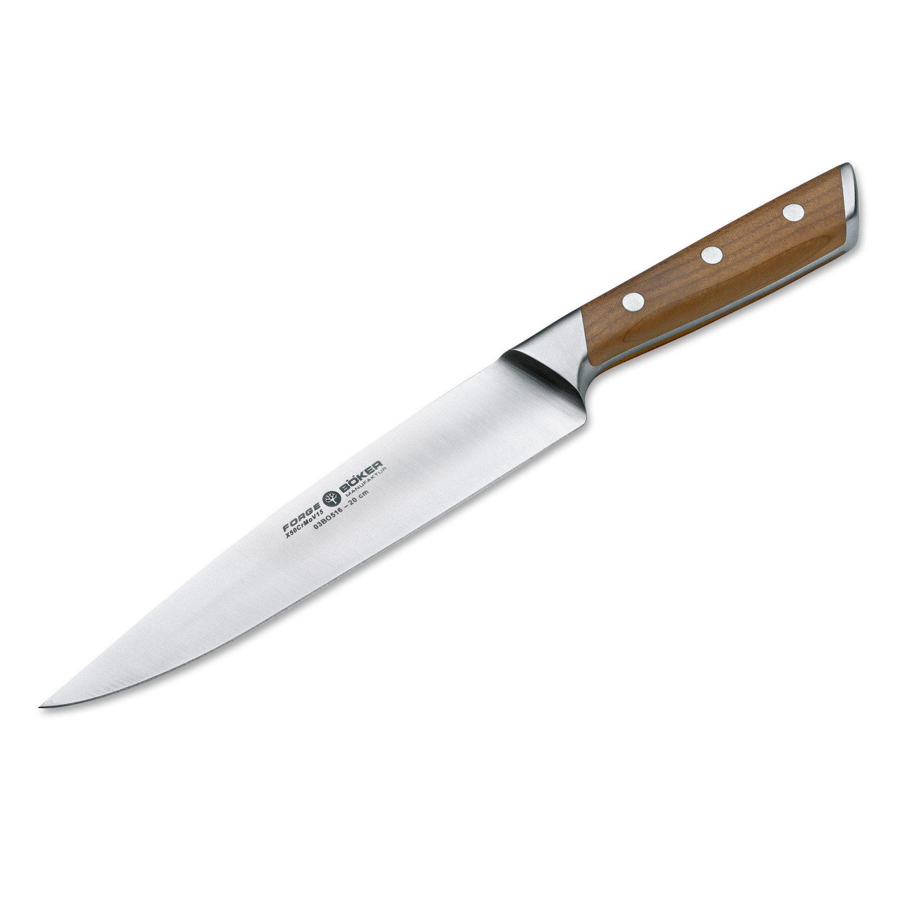 Schinkenmesser Forge Wood Schinkenmesser Kochmesser 20 cm Klinge