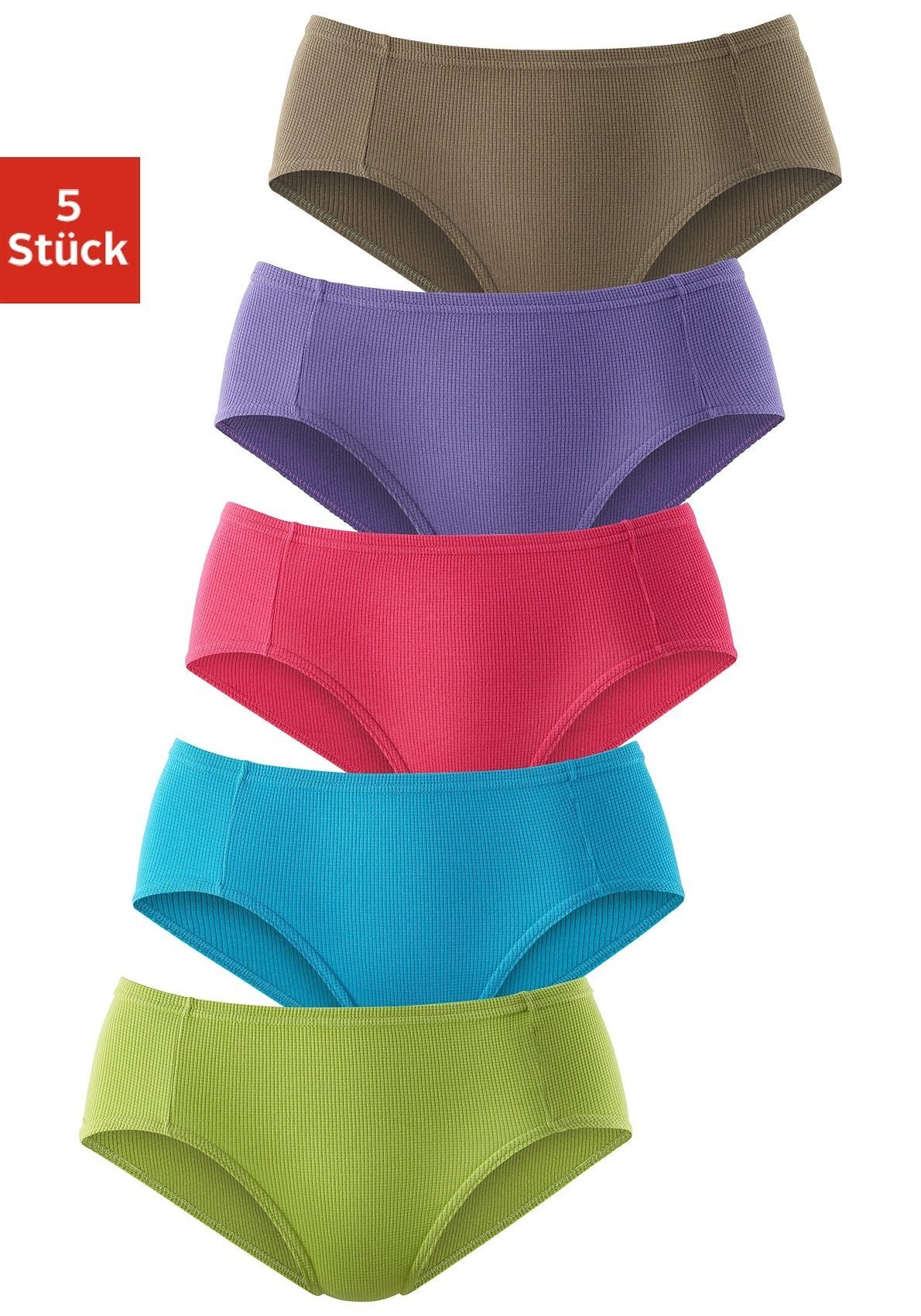 petite fleur Jazz-Pants Slips (5er-Pack) aus weicher Pikee-Qualität