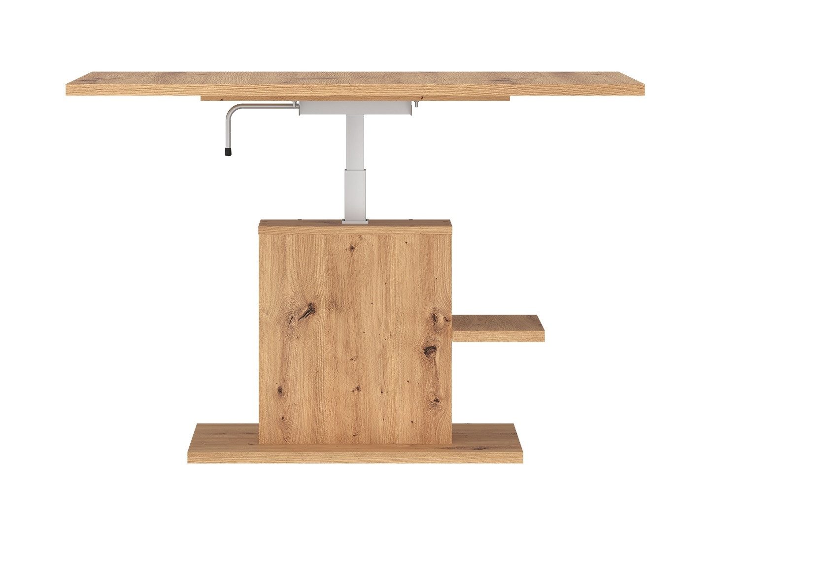 Meble Wójcik Couchtisch höhenverstellbar bis 73cm, Artisan Eiche Dekor - 110x55/73x65cm BxHxT