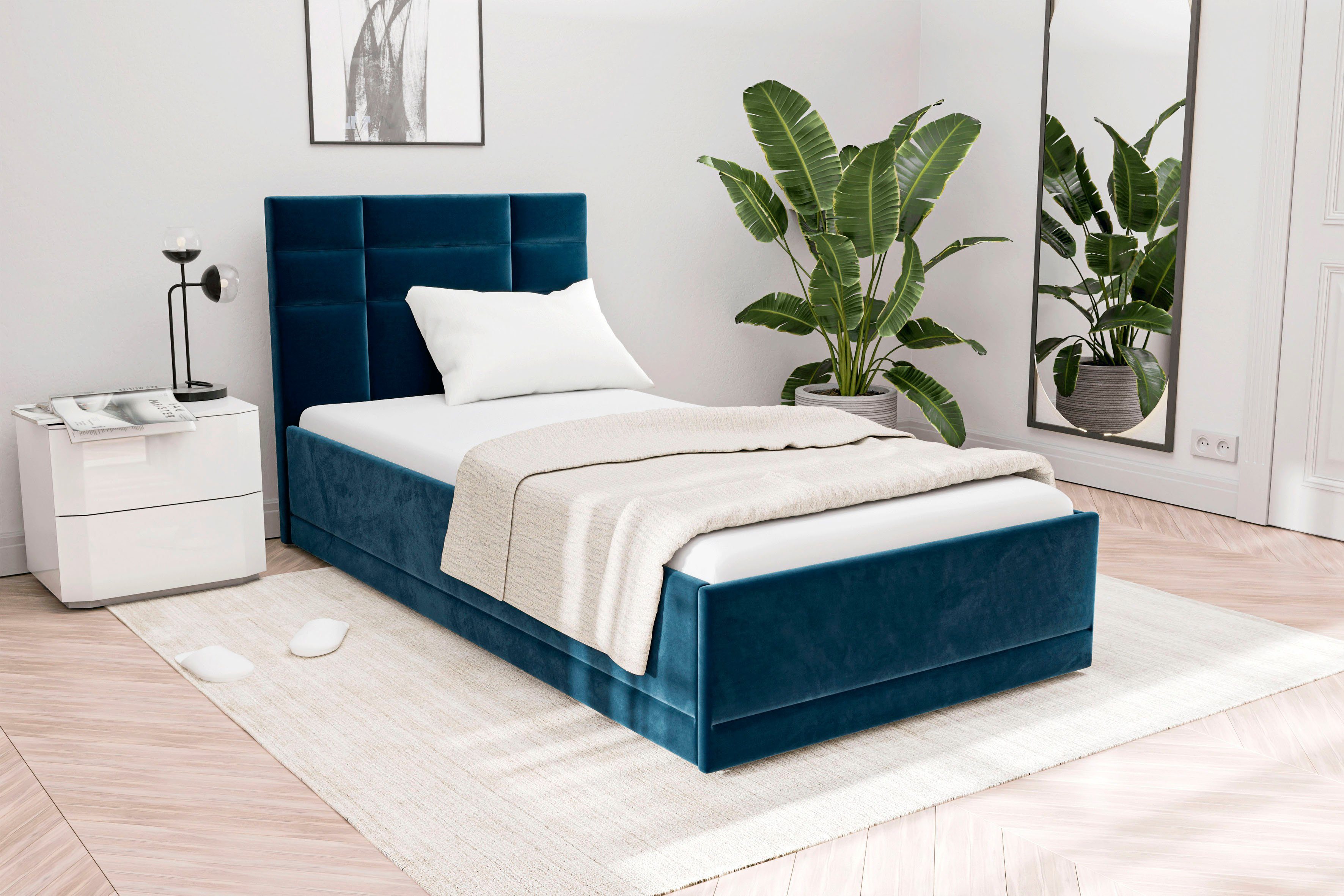 Westfalia Schlafkomfort Polsterbett "Prag" 3 Matraztenarten wählbar, mit un günstig online kaufen