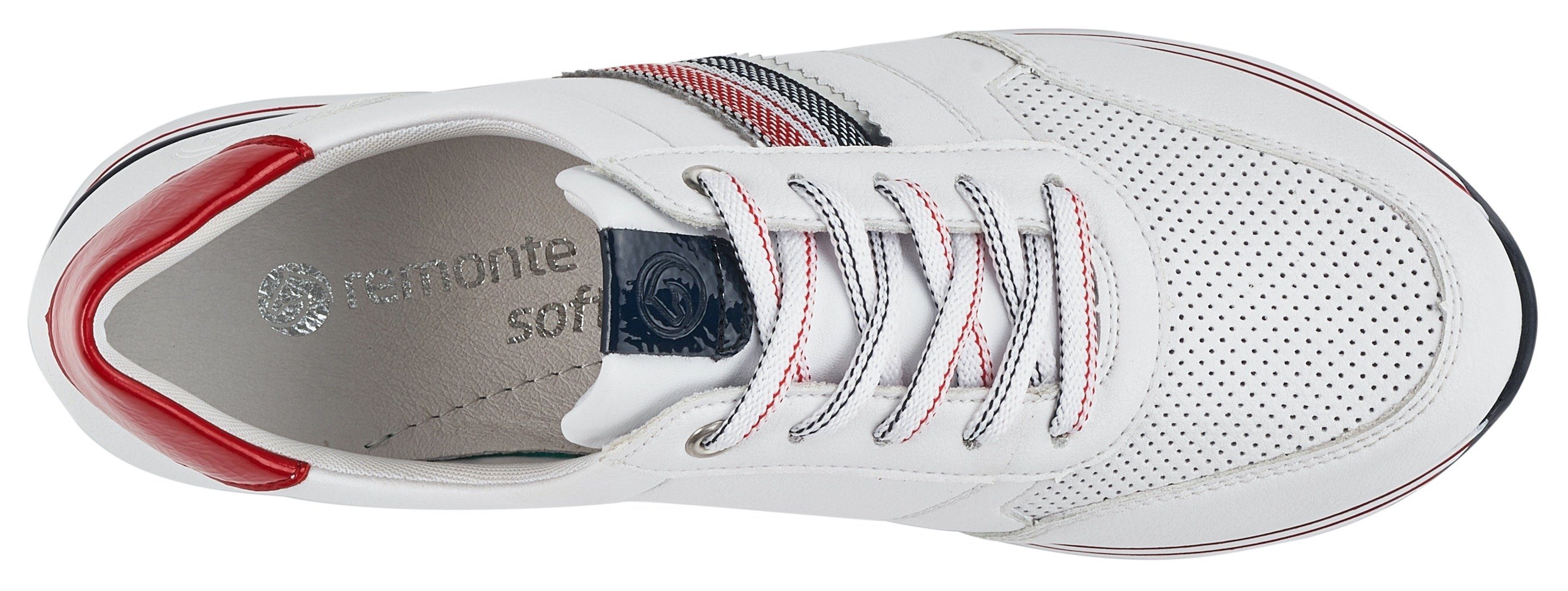 Schuhe Sneaker Remonte Plateausneaker im maritimen Look