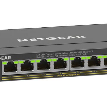 NETGEAR 8-Port Gigabit Ethernet PoE+ Plus Switch Netzwerk-Switch