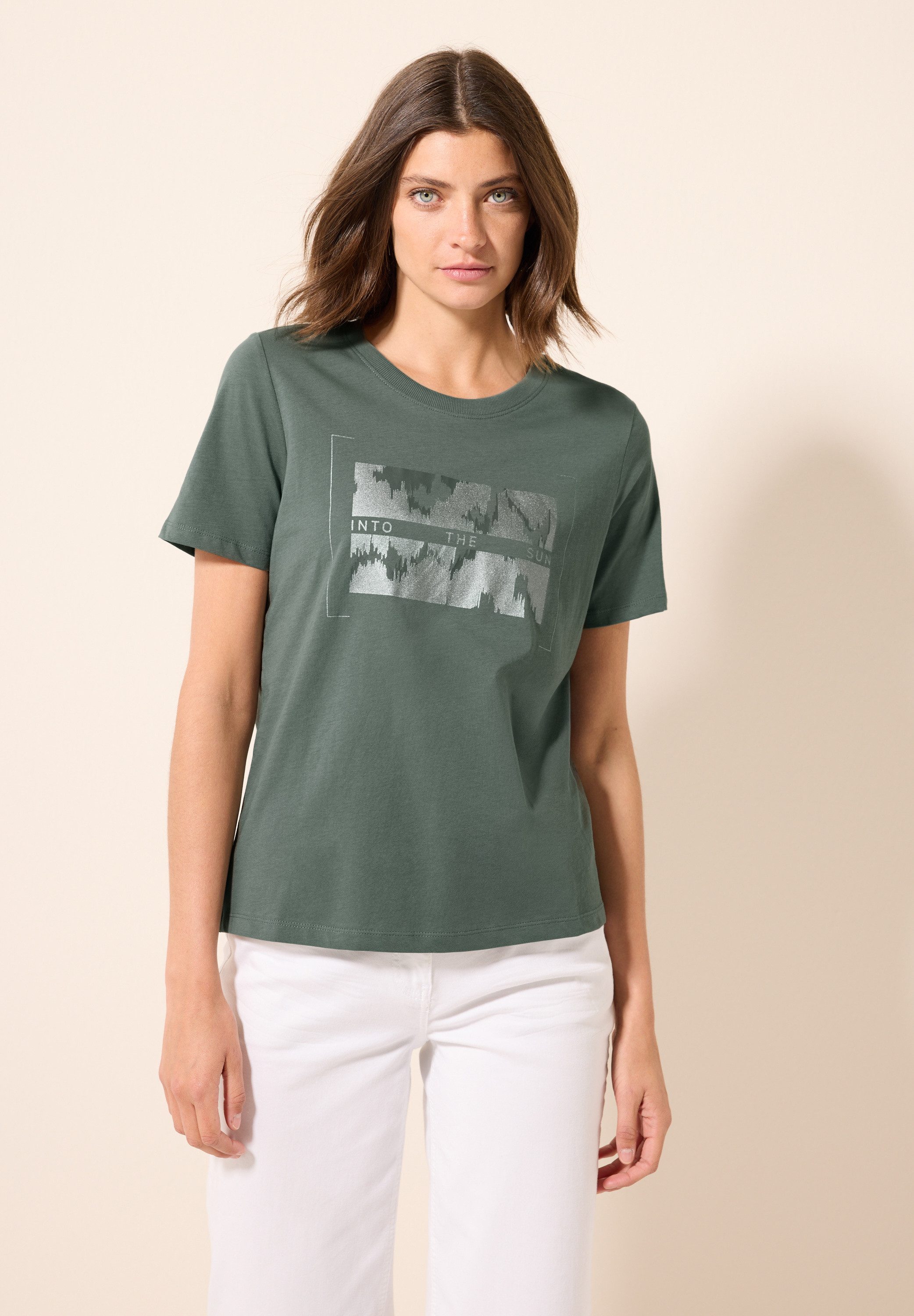 CECIL T-Shirt mit Rundhalsausschnitt günstig online kaufen