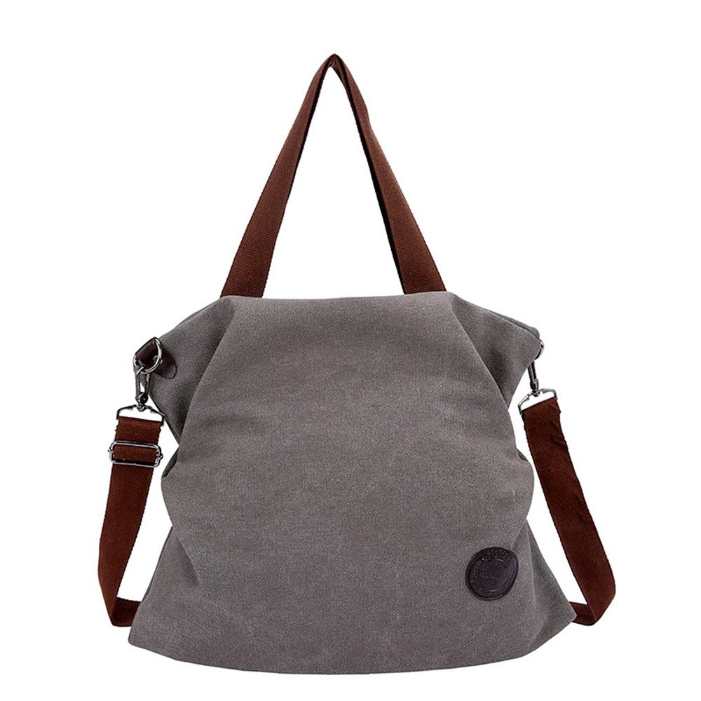 nsihing Schultertasche Damen Groß Canvas Handtasche Casual Multifunktionale Umhängetaschen, für Arbeit Schule Shopper Lässige täglich