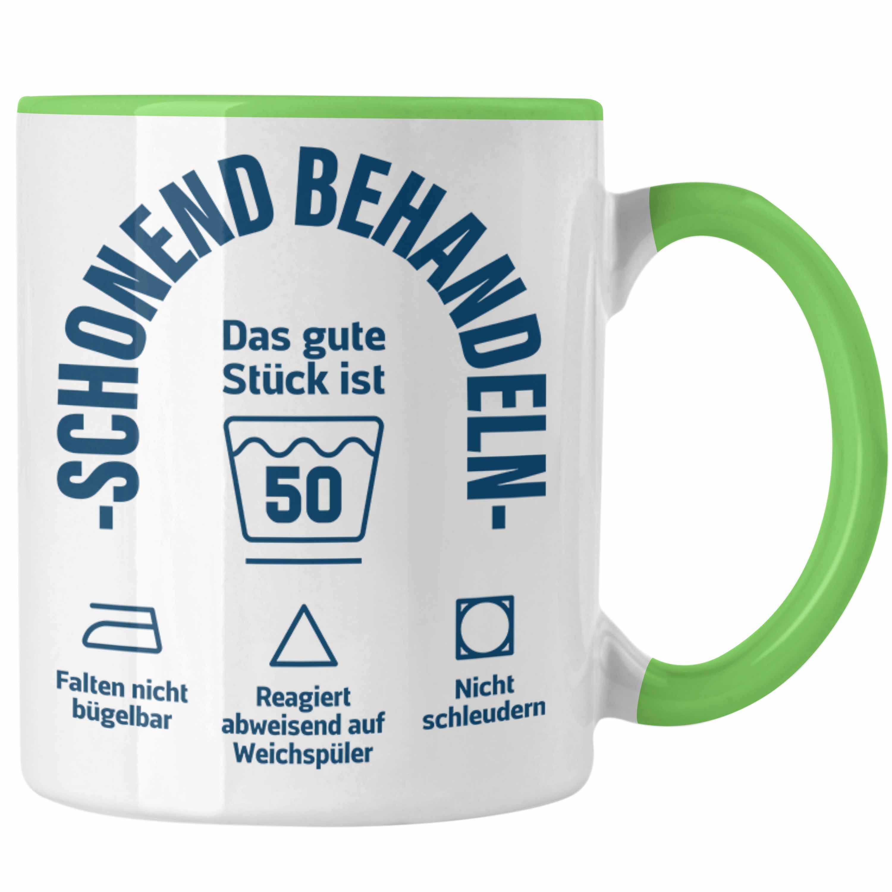 Trendation Tasse Trendation - 50. Geburtstag Geschenkidee Frau Frauen Männer Mann Tasse mit Sprüch 50er Geburtstag Grün