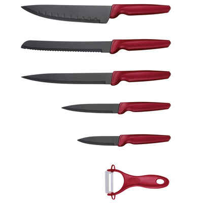 Michelino Messer-Set »6 teiliges Messerset (5 Messer & 1 Sparschäler) in Klappbox scharfe Messerklingen Küchenmesser Fleischmesser«