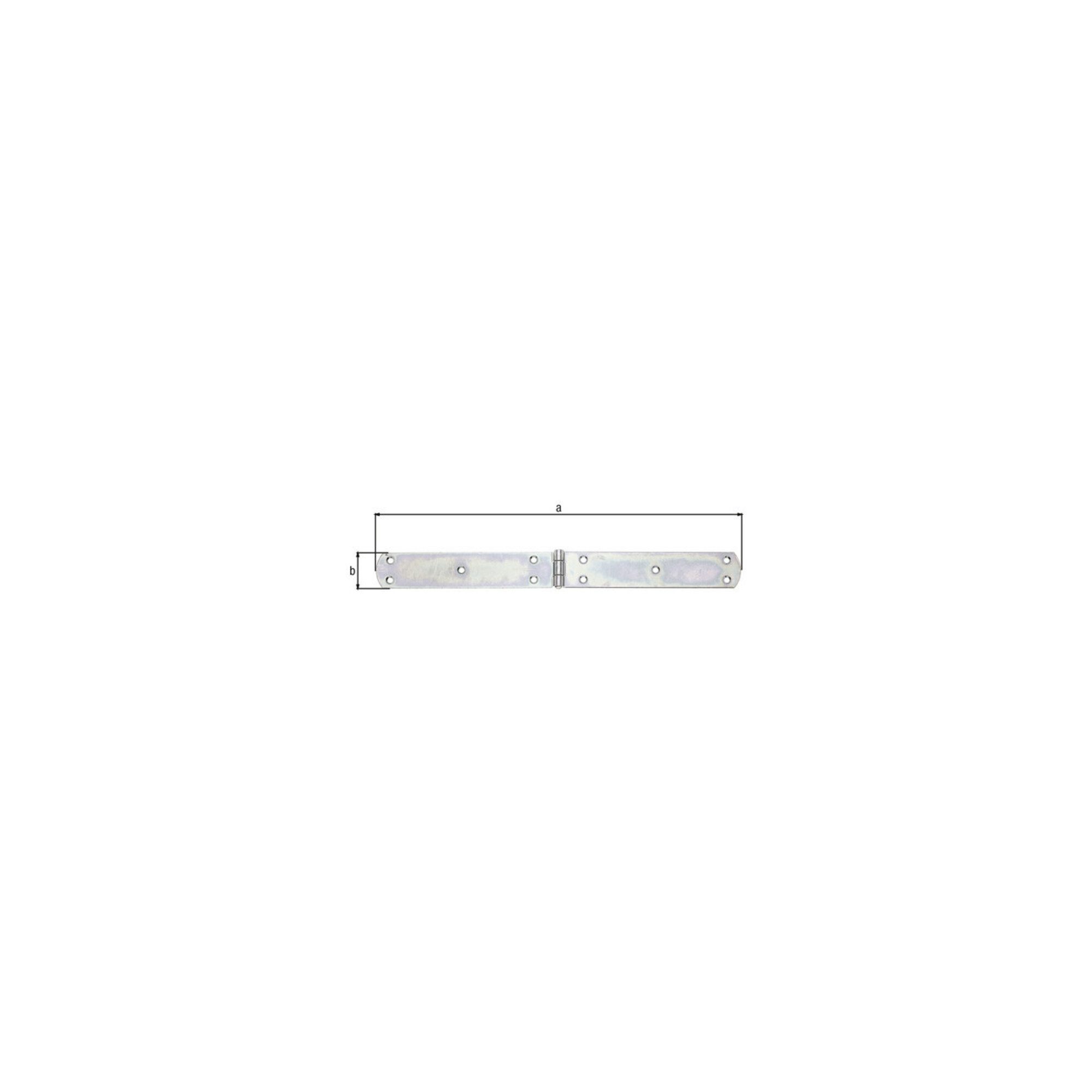Alberts Rohrschelle GAH Alberts Kistenband mit vernietetem Stift L 400mm Stahl roh, gelb g