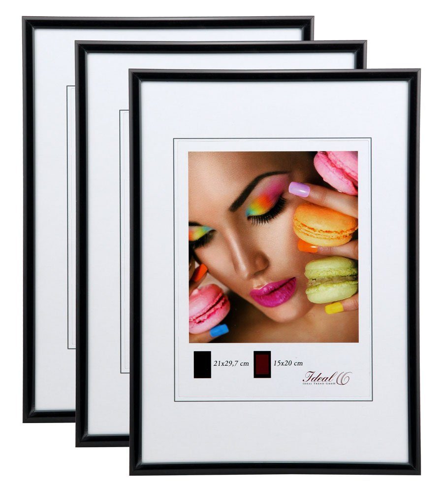 IDEAL TREND Bilderrahmen New Lifestyle Set Bilderrahmen Wanddeko Collage Poster Rahmen 2er 3er