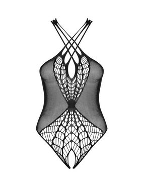 Obsessive Body Ouvert Body schwarz transparent aus Netz pofrei elastisch