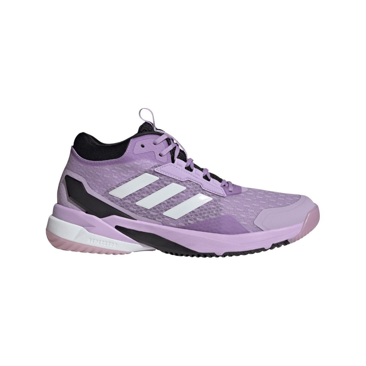 adidas Performance Hallen-Indoorschuhe CrazyFlight 6 Mid pflaumeviolett/weiss/schwarz Badmintonschuh