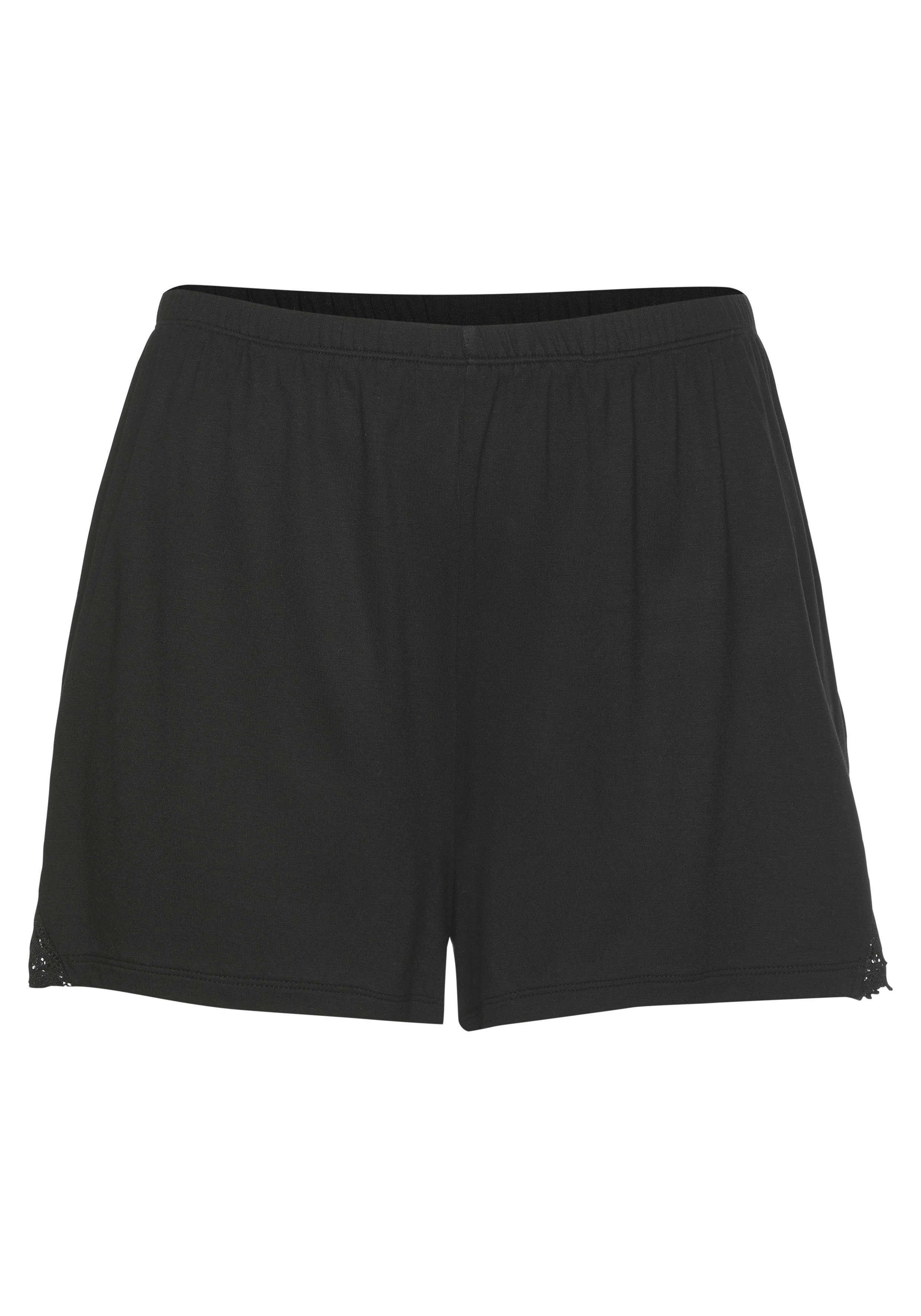 LASCANA Schlafshorts (1-teilig) mit edlen Spitzendetails