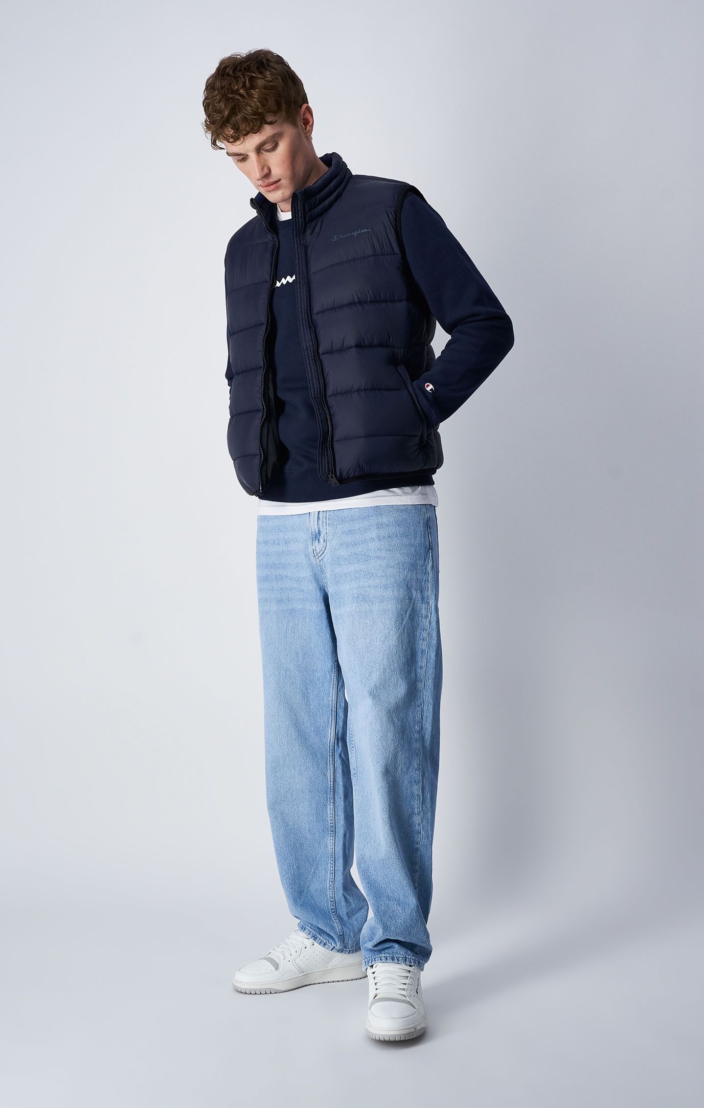 Champion Steppweste Legacy - Funktionswattierung, mit kleinem Logo-Schriftzug - navyblau