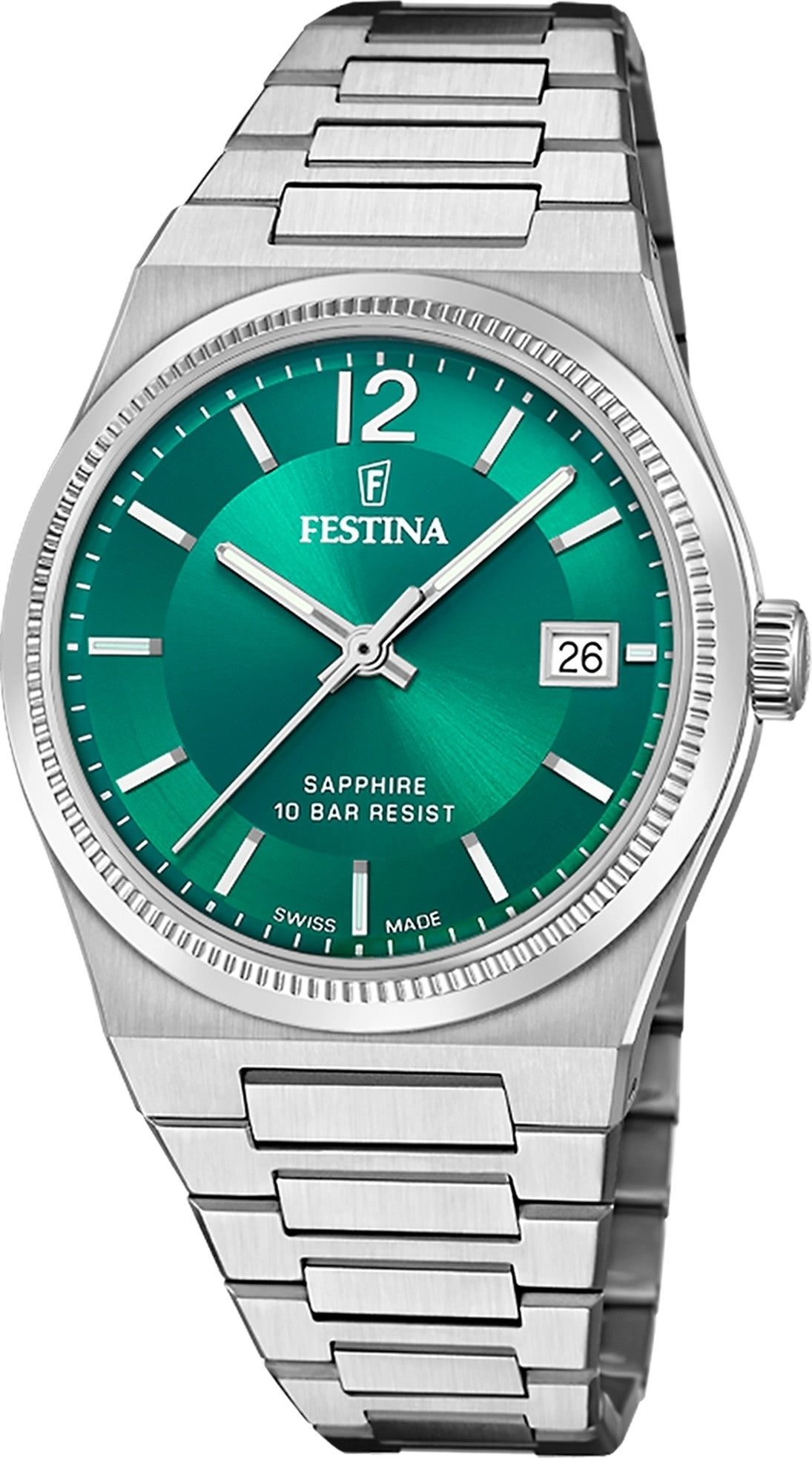 Quarzuhr Festina Damenuhr Edelstahl silber
