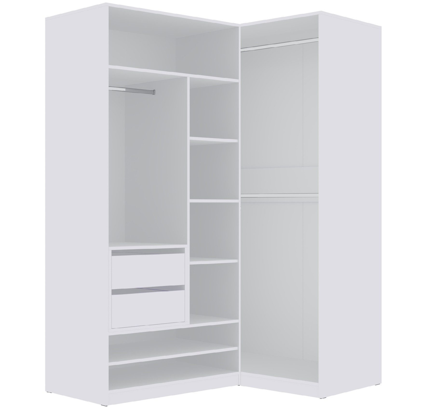 Marmex Möbel Mehrzweckschrank TRES SET C/B offener Garderobenschrank Kleide günstig online kaufen