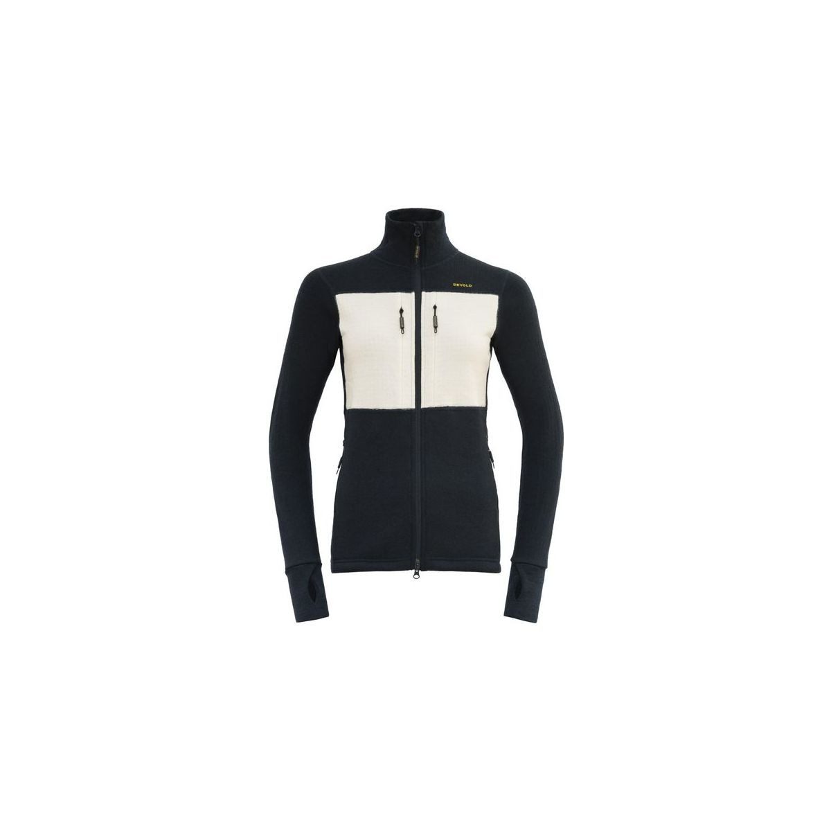 Devold Fleecejacke Egga Grid Merino Jacket WMN Atmungsaktive Merinowolljacke bietet Wärme, Bewegungsfreiheit und