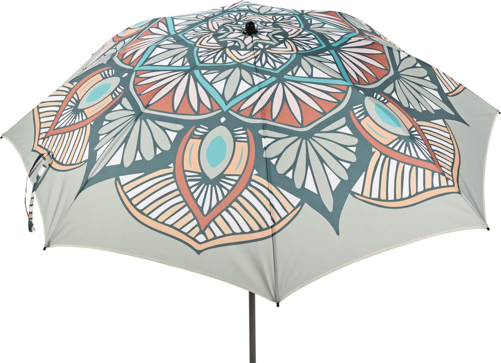 Meinposten Sonnenschirm Strandschirm Marrakesch grau UV 50+ Knickbar 180 cm inkl. Schutzhülle, abknickbar – Bild 2 von 4