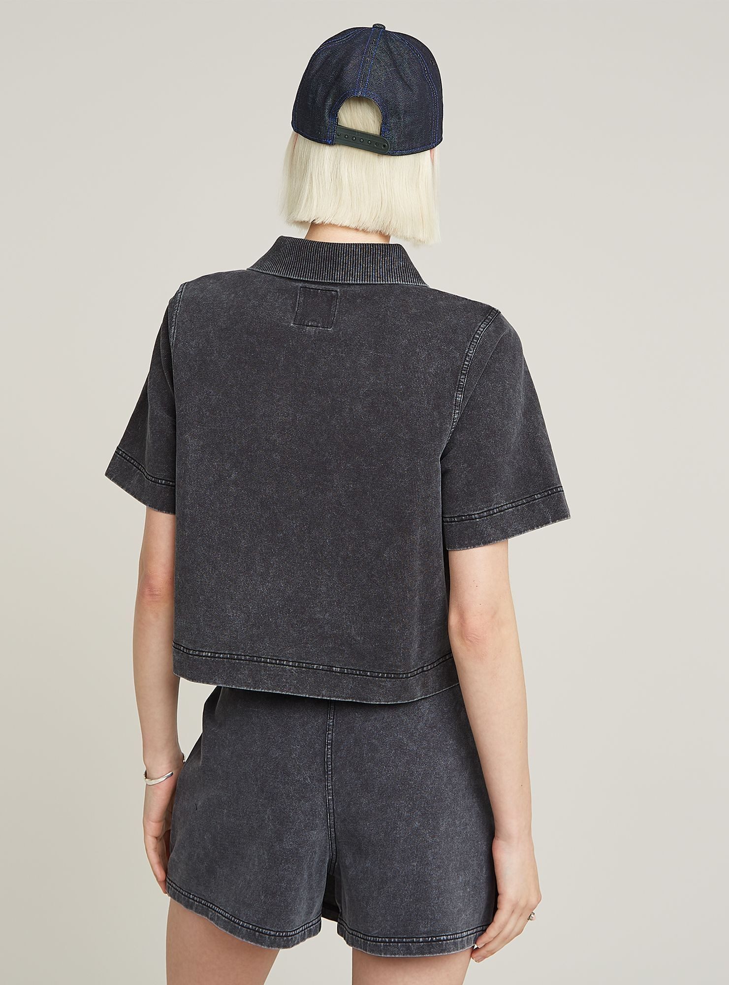 G-STAR Longpullover Overdyed Polo Sweater