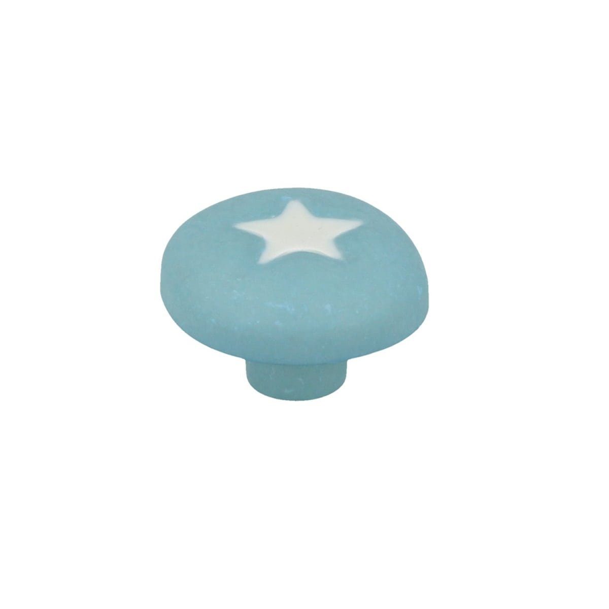 MS Beschläge Möbelknopf Möbelknopf Kinderzimmer Pilz Stern mit Blauer