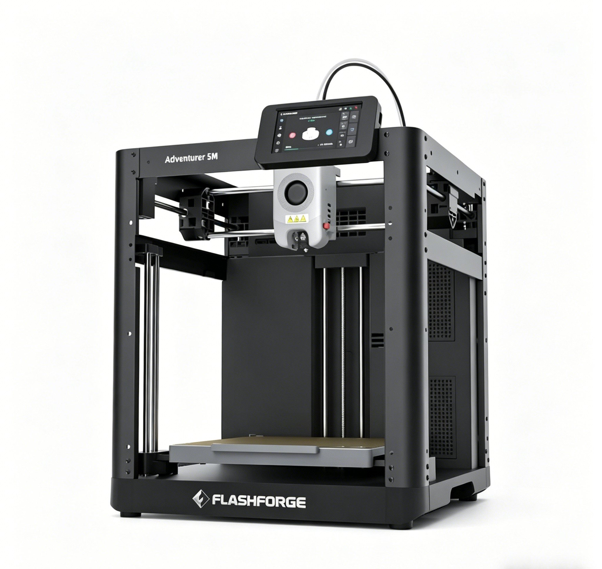 Flashforge 3D-Drucker Adventurer 5M, 600 mm/s, 220 mm Bauraum, WLAN, flexible PEI-Platte, Filamentsensor, Druckfortsetzung