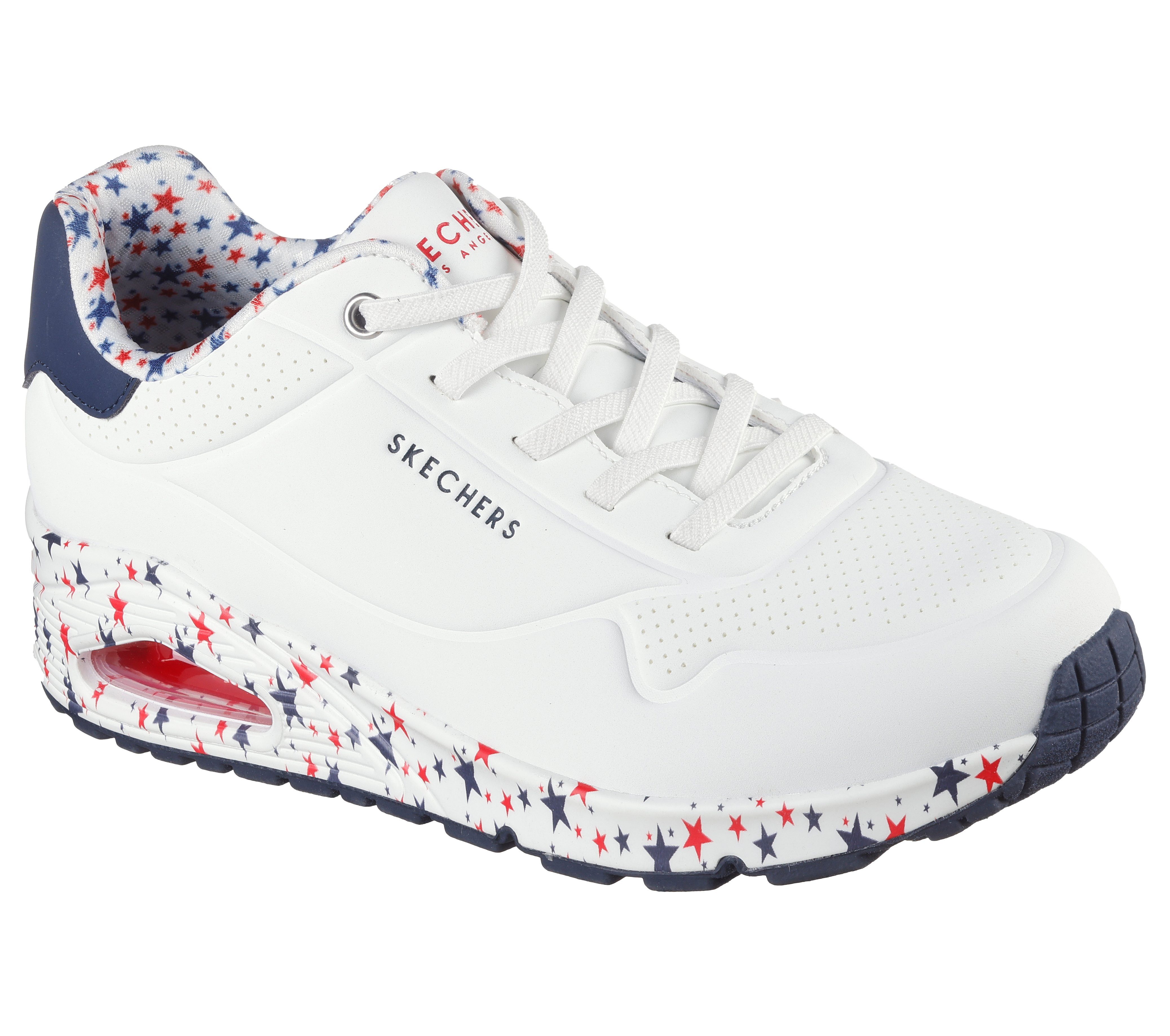 Skechers UNO-FREE STRYDE Sneaker Schnürschuh, Freizeitschuh mit Sternenaufruck auf der Sohle