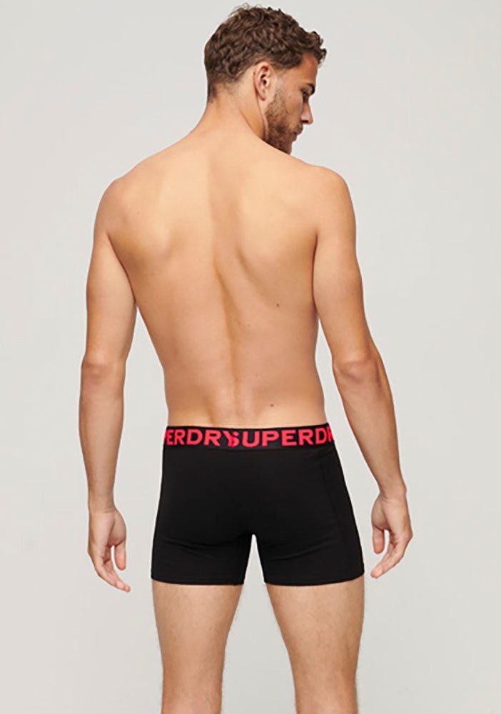 Boxershorts (Packung, TRIPLE Superdry BOXER PACK 3-St) black/neon