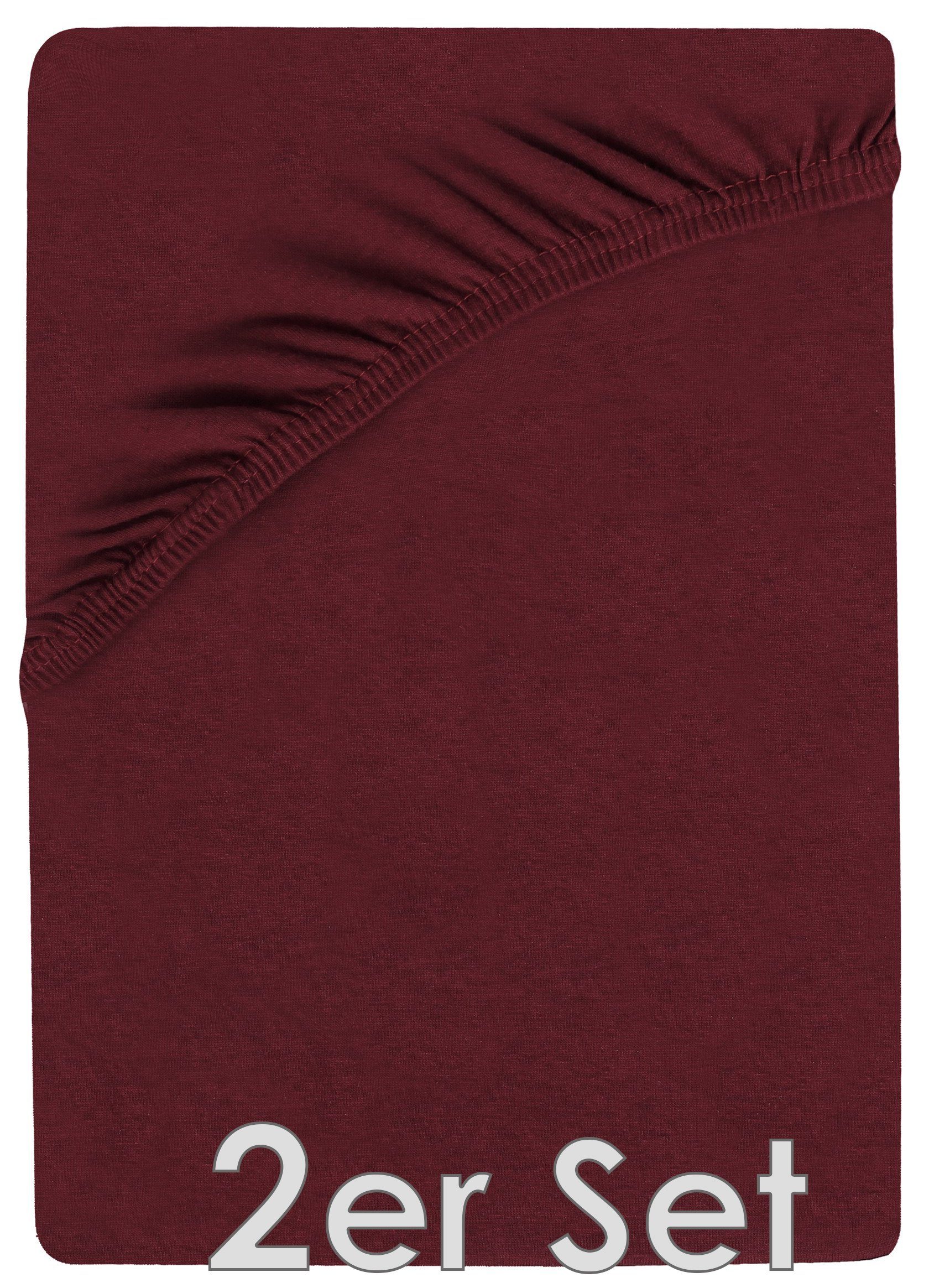NatureMark Spannbettlaken Jersey Spannbetttuch, 100% Baumwolle, Gummizug: r günstig online kaufen